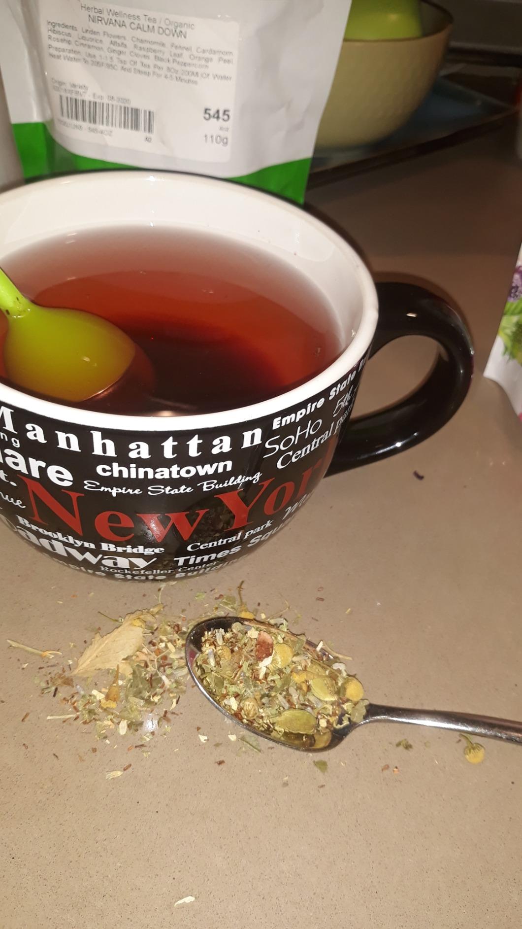 Tealyra - Tranquil Dream - Chamomile Honeybush Lavender - Calming - Relaxing - Herbal Loose Leaf Tea - Caffeine-Free - All Natural - 110g (4-ounce) customer photo 2