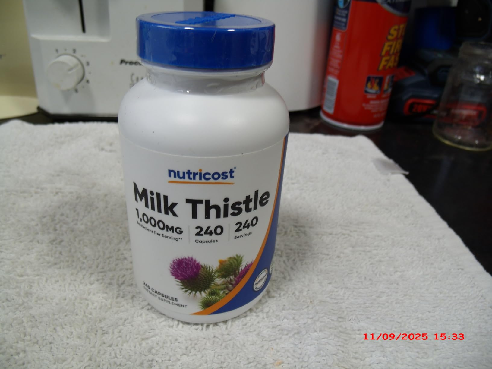 Nutricost Milk Thistle Extract 240 Capsules for 240 Servings Per Bottle - Vegan, GMO Free and Gluten Free customer photo 2