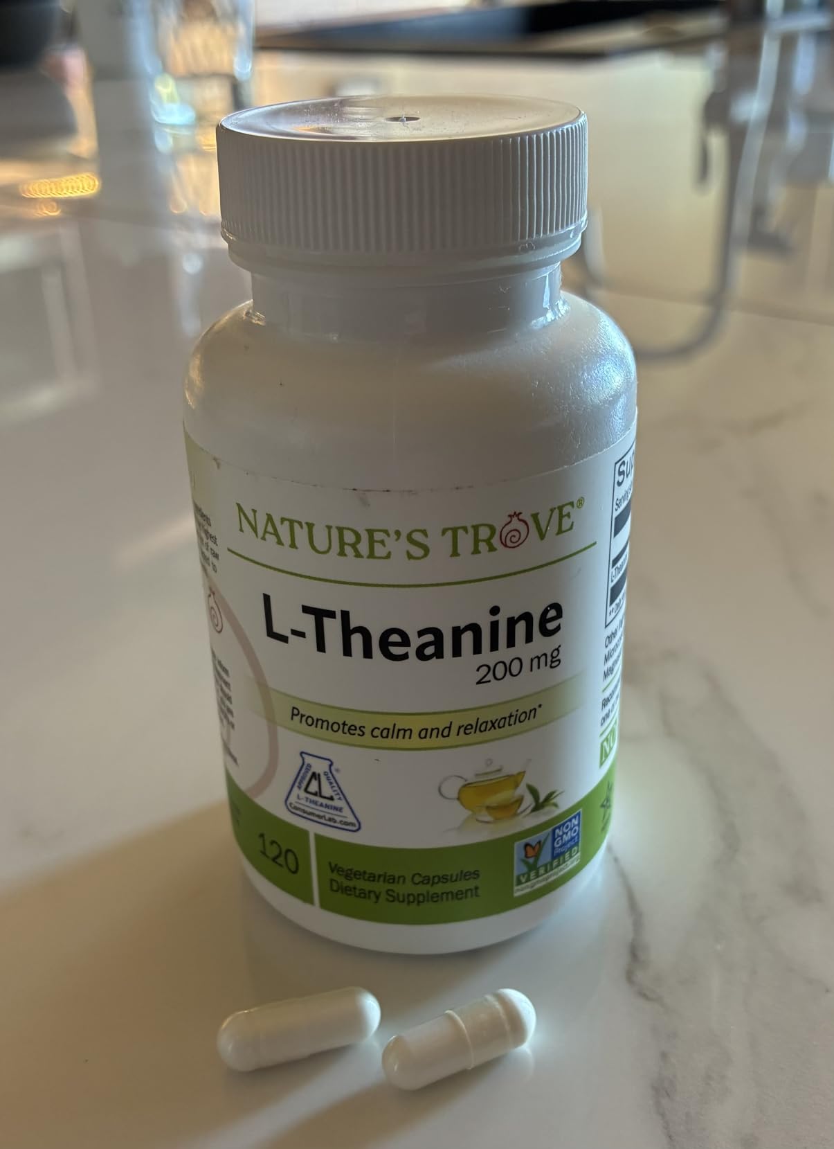 Nature's Trove L-Theanine 200mg 120 Vegetarian Capsules customer photo 1