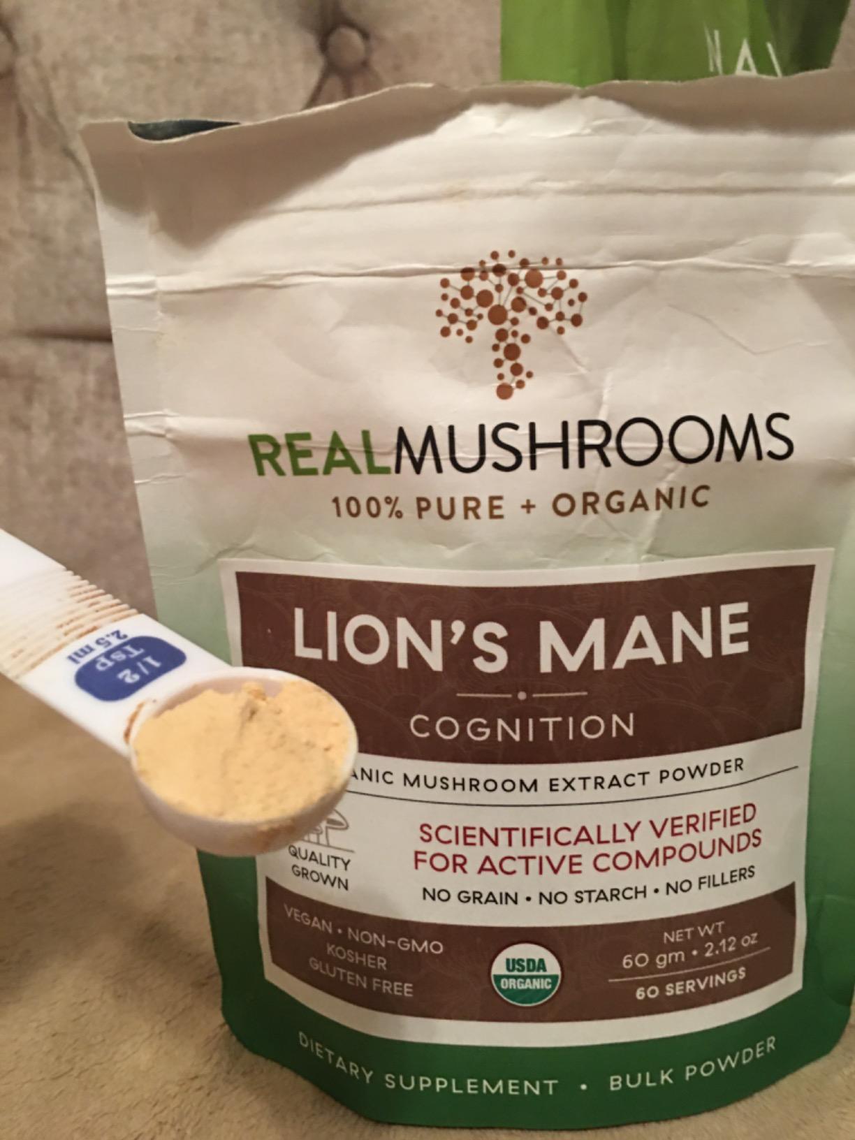 Real Mushrooms Lions Mane Mushroom Supplement - Organic Lions Mane Extract Powder for Overall Wellness with Adaptogens - Functional Vegan, Non-GMO Blend with 60 Servings customer photo 2