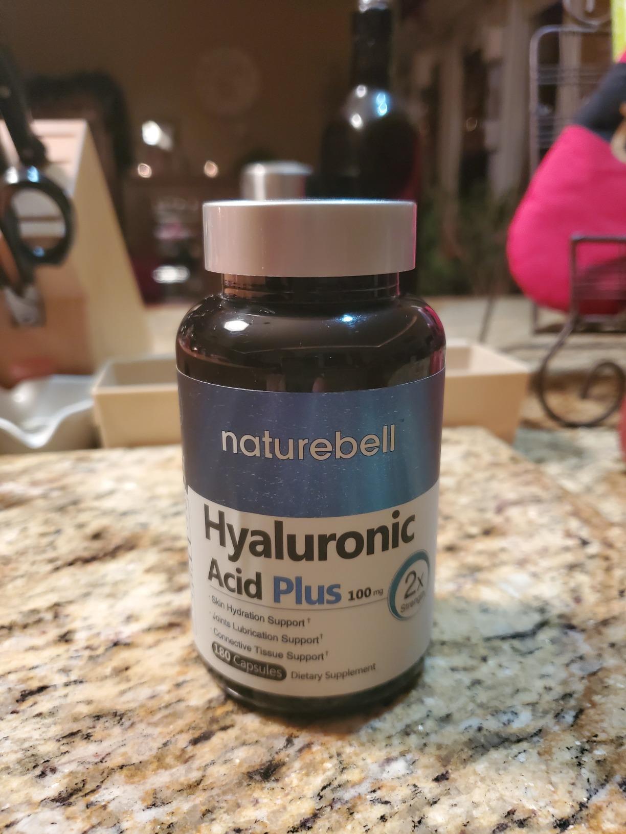 NatureBell Hyaluronic Acid 2,000mg with Collagen & MSM - 240 Capsules - Skin Hydration, Hair, Nail & Joint Support - Water Soluble Formula for Easy Absorption - Non-GMO & Gluten-Free customer photo 1
