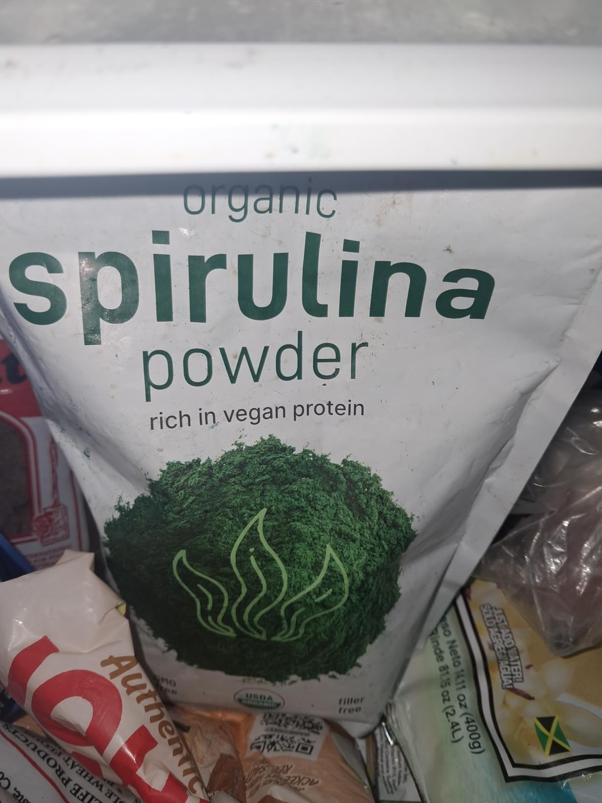 Micro Ingredients Organic Spirulina Powder, 1lb | Blue-Green Algae, Rich in Vegan Protein, Vitamins & Minerals | Source of Natural Chlorophyll & Enzymes | Non-GMO, Gluten-Free, No Additives customer photo 1
