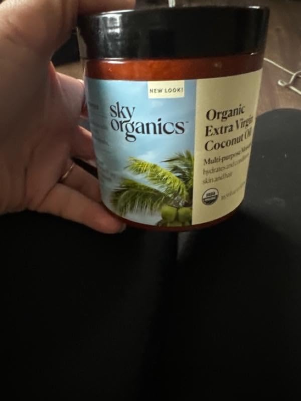 Sky Organics - Multipurpose Organic Coconut Oil for Skin & Hair, 16.9 fl oz - Extra Virgin Hair Oil & Body Moisturizer - Vitamins, Antioxidants & Fatty Acids - Vegan, Cruelty Free with ebook customer photo 2