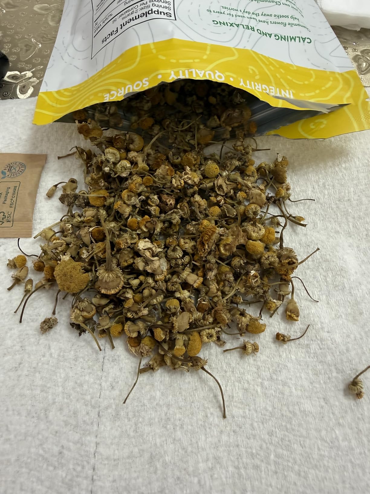 Organic Chamomile Whole Flower, Loose Leaf, Tea Leaves, 4oz (Packaging may vary) customer photo 2
