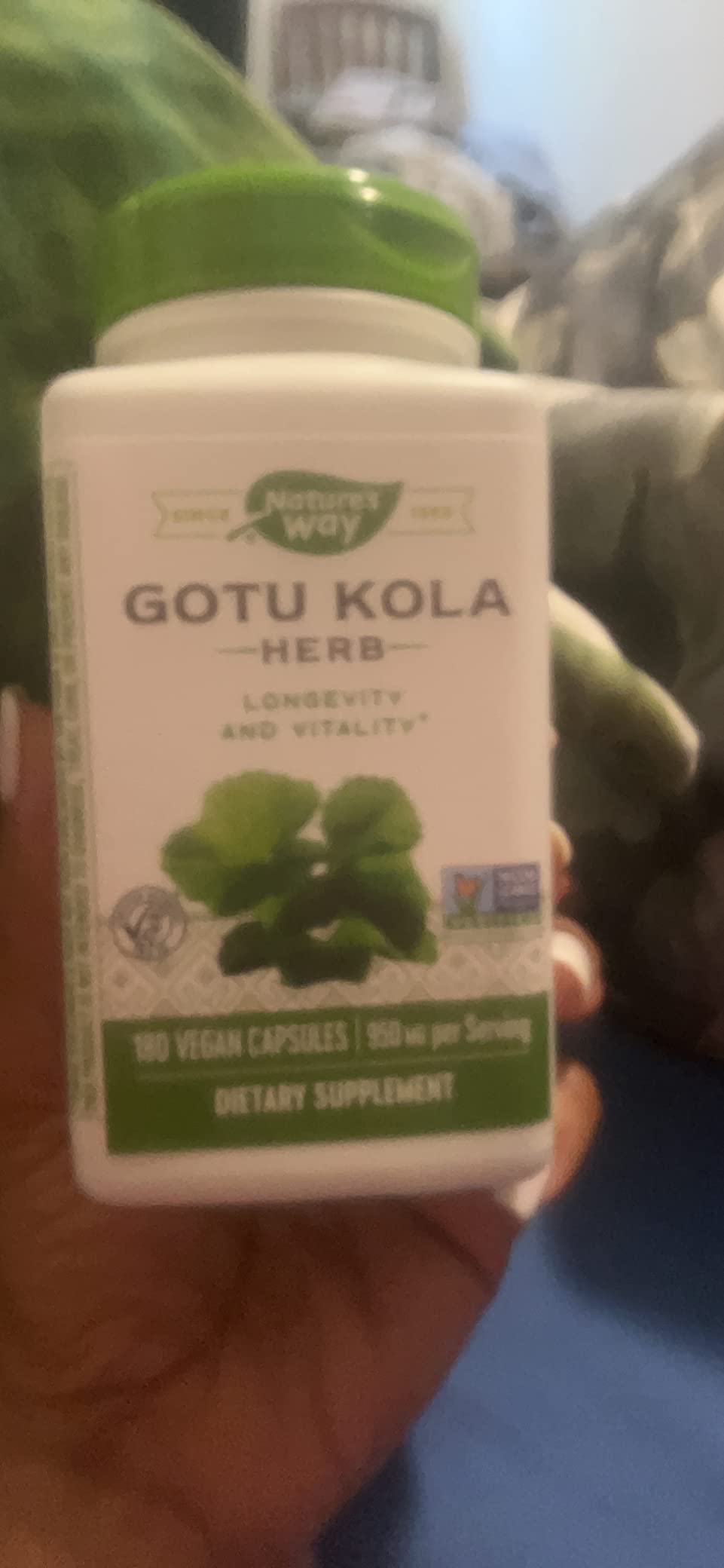 Nature's Way Premium Herbal Gotu Kola Herb 950 mg per Serving 180 VCaps customer photo 1