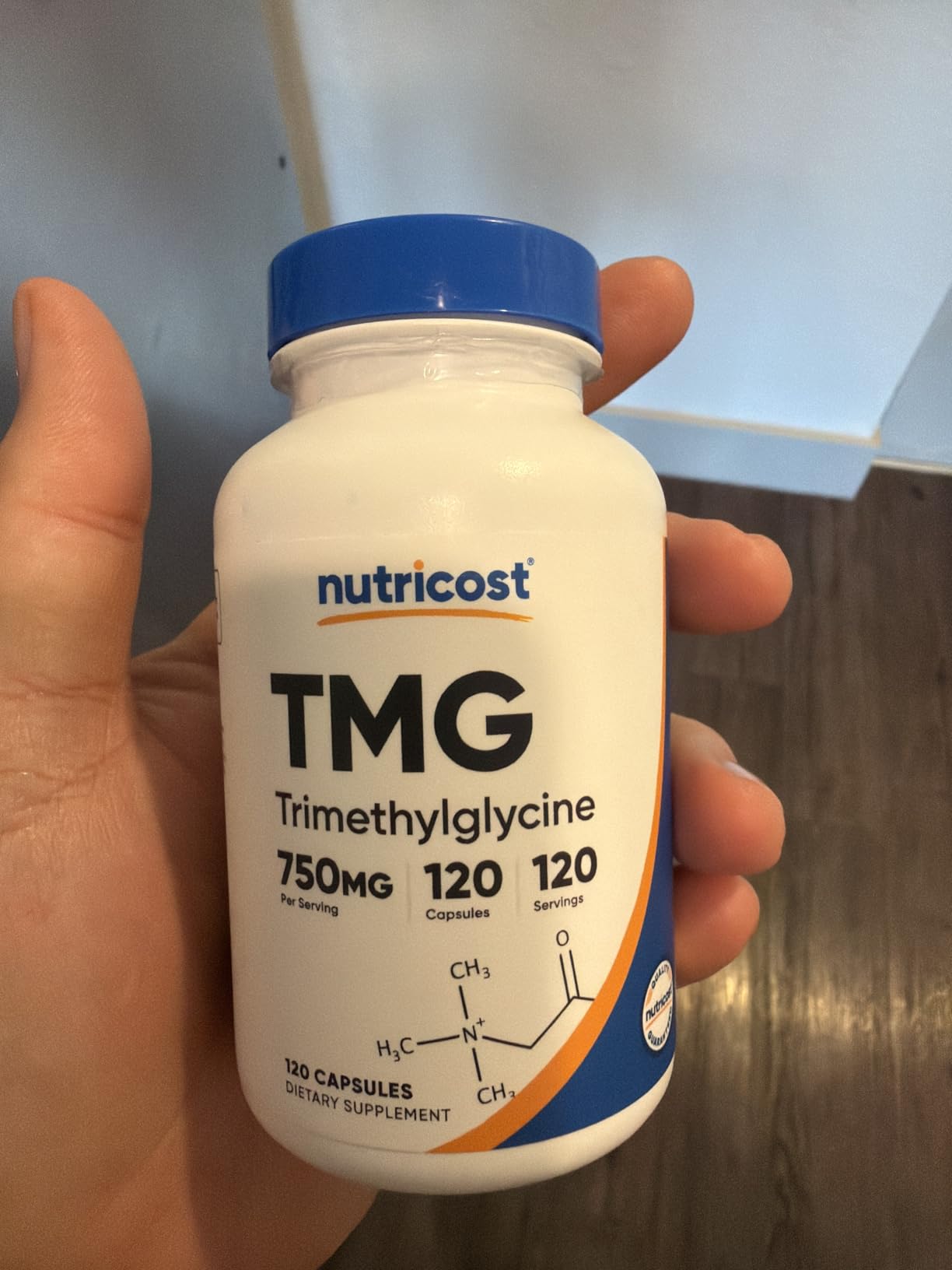 Nutricost TMG (Trimethylglycine) 750mg, 120 Capsules customer photo 2