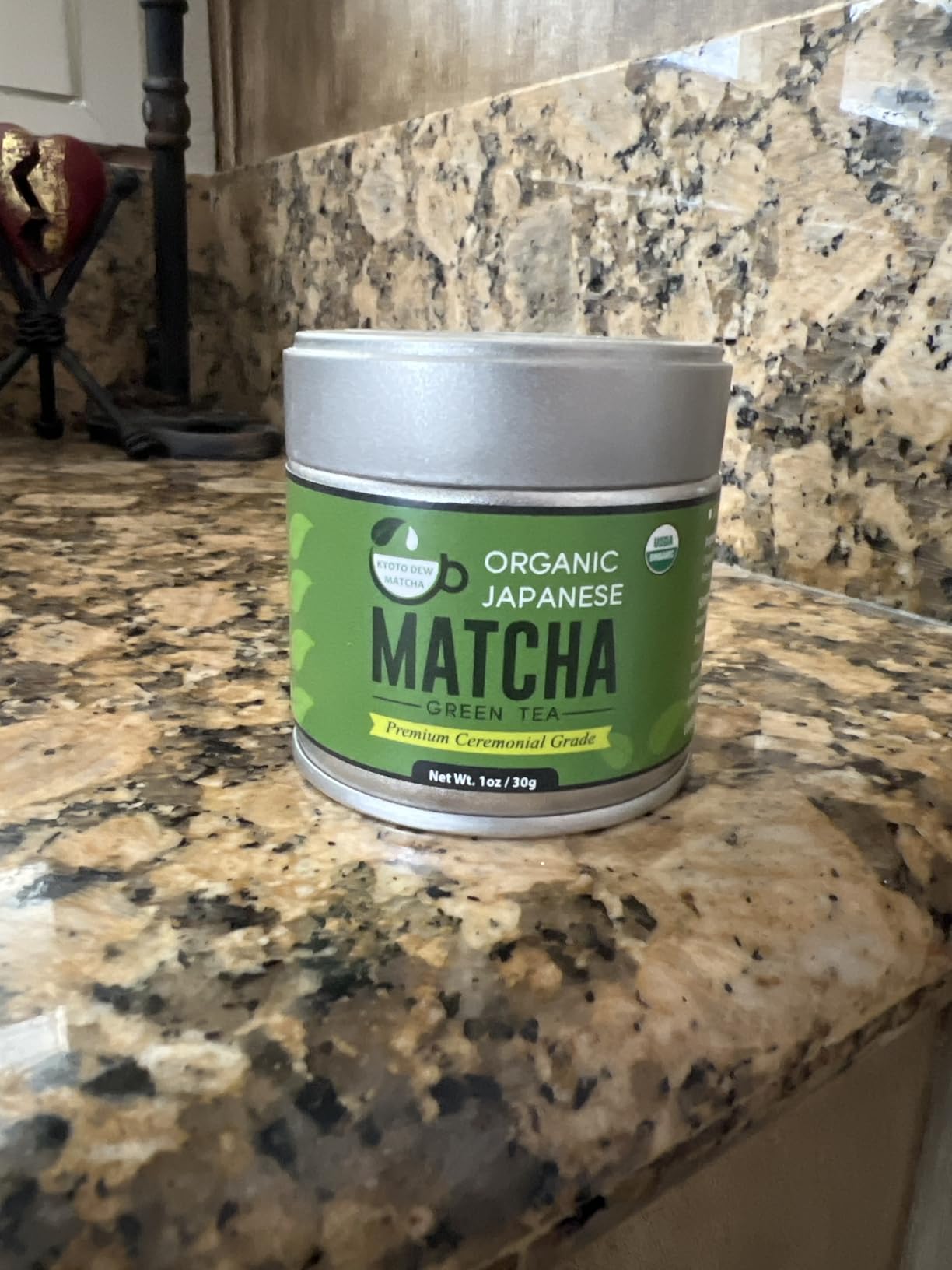 Kyoto Dew Matcha - Ceremonial Blend - Authentic Japanese First Harvest - USDA & JAS Organic Ceremonial Grade Matcha Green Tea Powder from Uji, Kyoto (30g / 1oz) customer photo 1