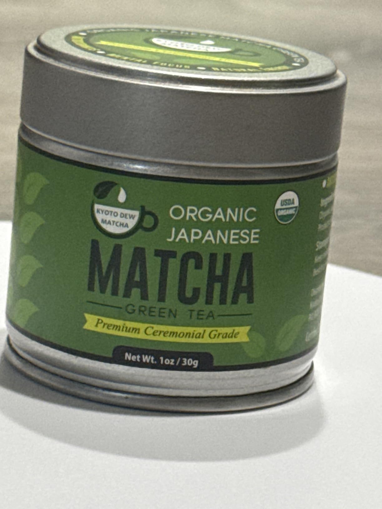 Kyoto Dew Matcha - Ceremonial Blend - Authentic Japanese First Harvest - USDA & JAS Organic Ceremonial Grade Matcha Green Tea Powder from Uji, Kyoto (30g / 1oz) customer photo 2