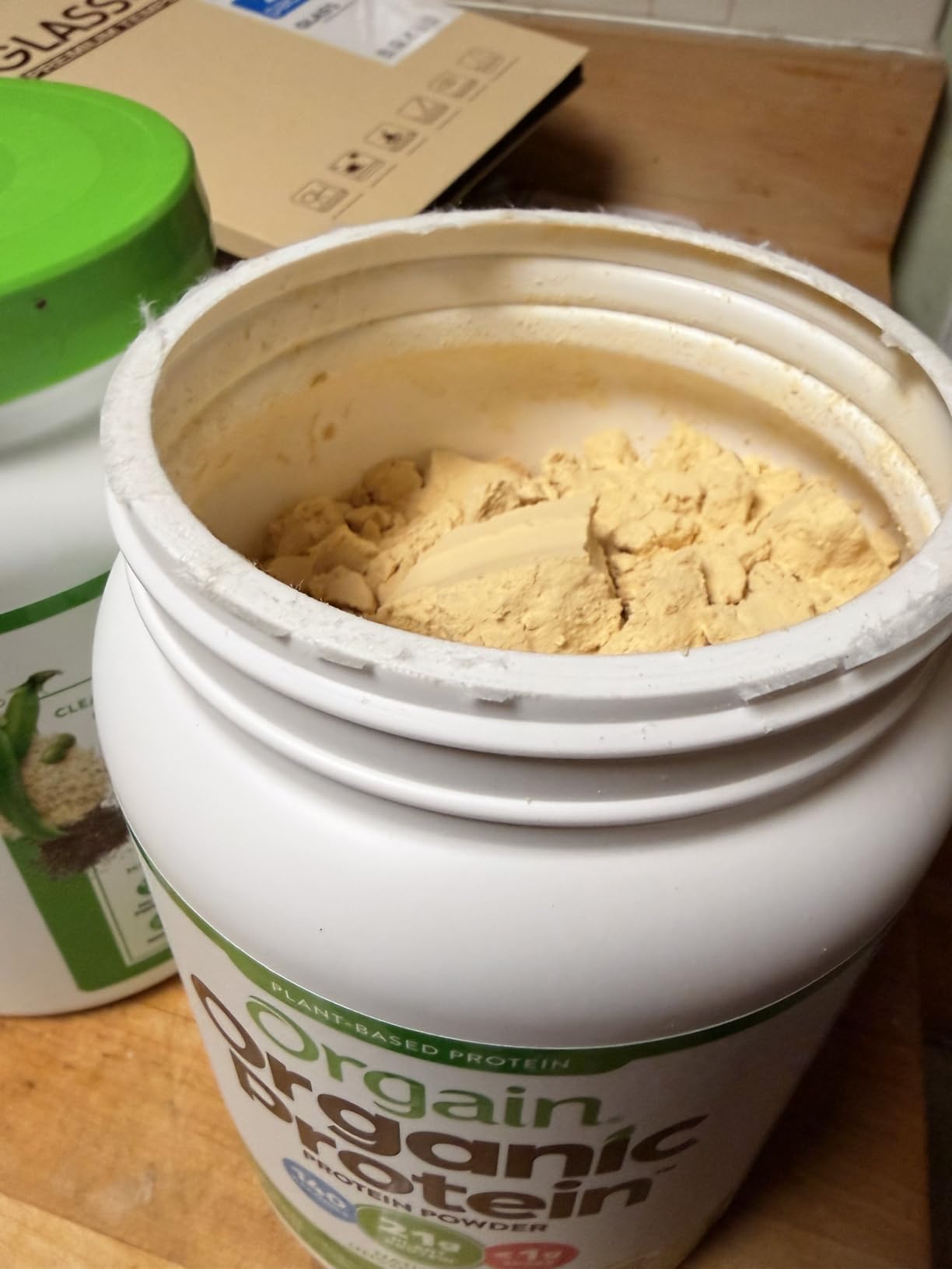 Orgain Organic Vegan Protein Powder, Natural Unsweetened - 21g of Unflavored Plant Protein, 4g Prebiotic Fiber, Low Net Carbs, No Added Sugar, Non-GMO, for Shakes & Recipes, 1.59 lb customer photo 2
