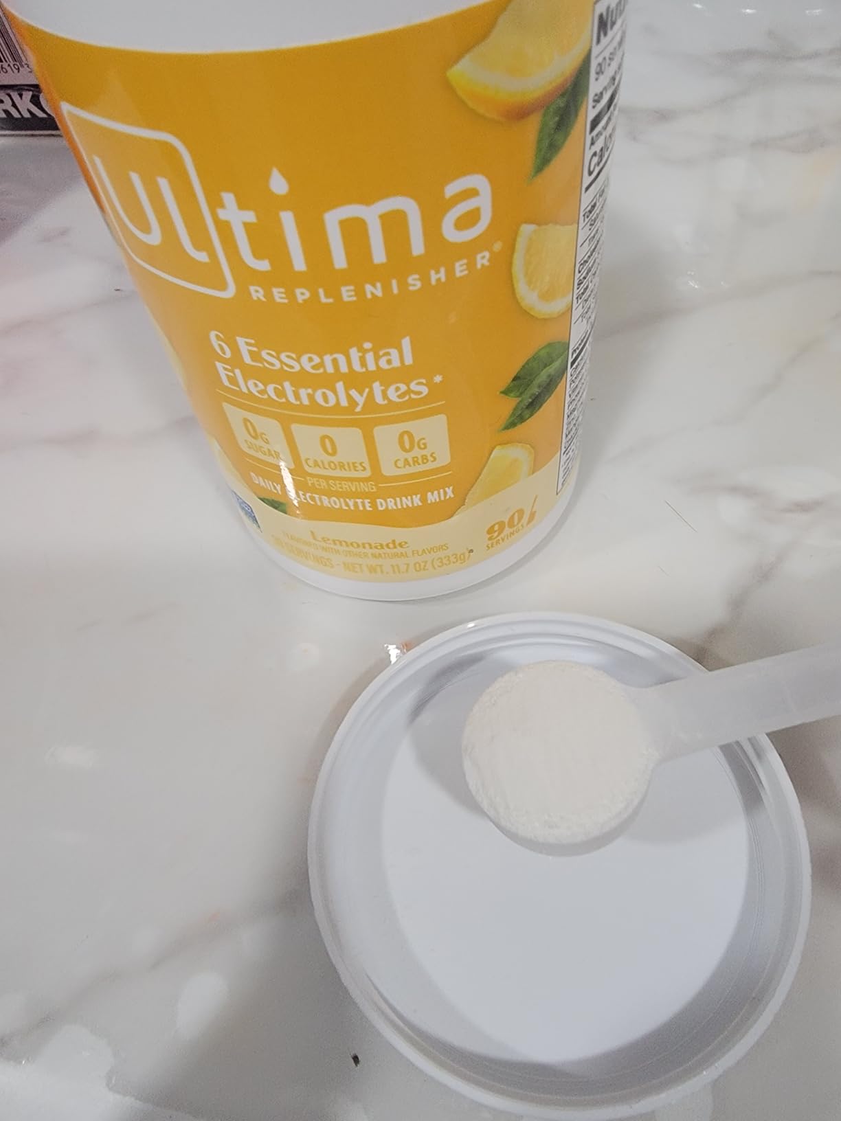 Ultima Replenisher Daily Electrolyte Powder Drink Mix - Sugar Free - Lemonade, 90 Servings - Hydration Powder with 6 Key Electrolytes and Trace Minerals - Keto Friendly, Vegan, Non-GMO customer photo 2