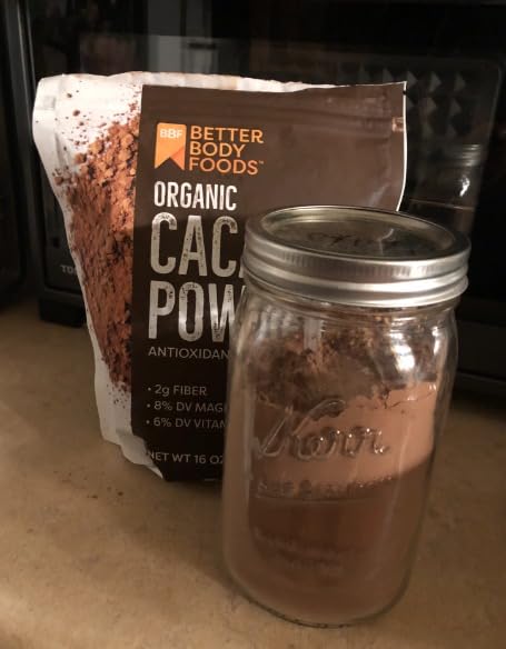 BetterBody Foods Organic Cacao Powder, Rich Chocolate Flavor, Non-GMO, Gluten-Free, Cocoa, 16 ounce, 1 lb bag customer photo 1
