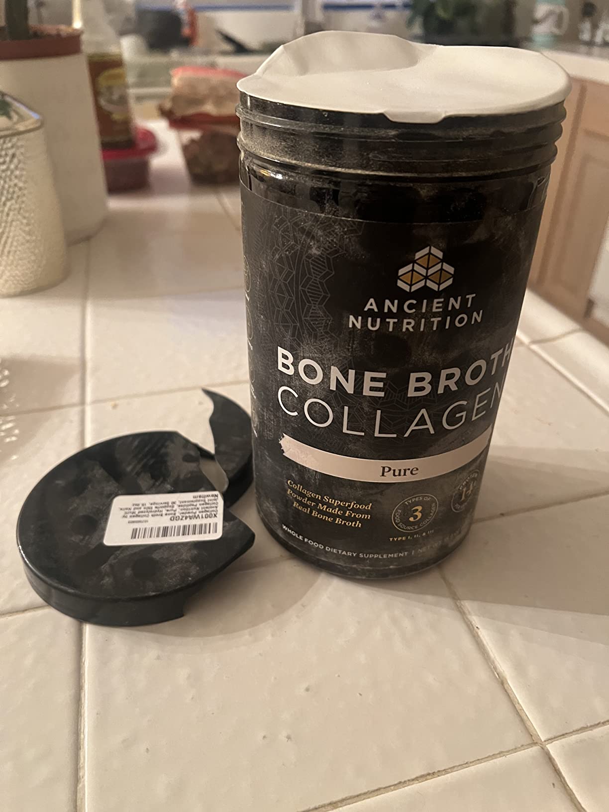 Ancient Nutrition Collagen Powder, Bone Broth Collagen, Pure, Hydrolyzed Multi Collagen Peptides, Supports Skin and Nails, Joint Supplement, 30 Servings, 15.9oz customer photo 2