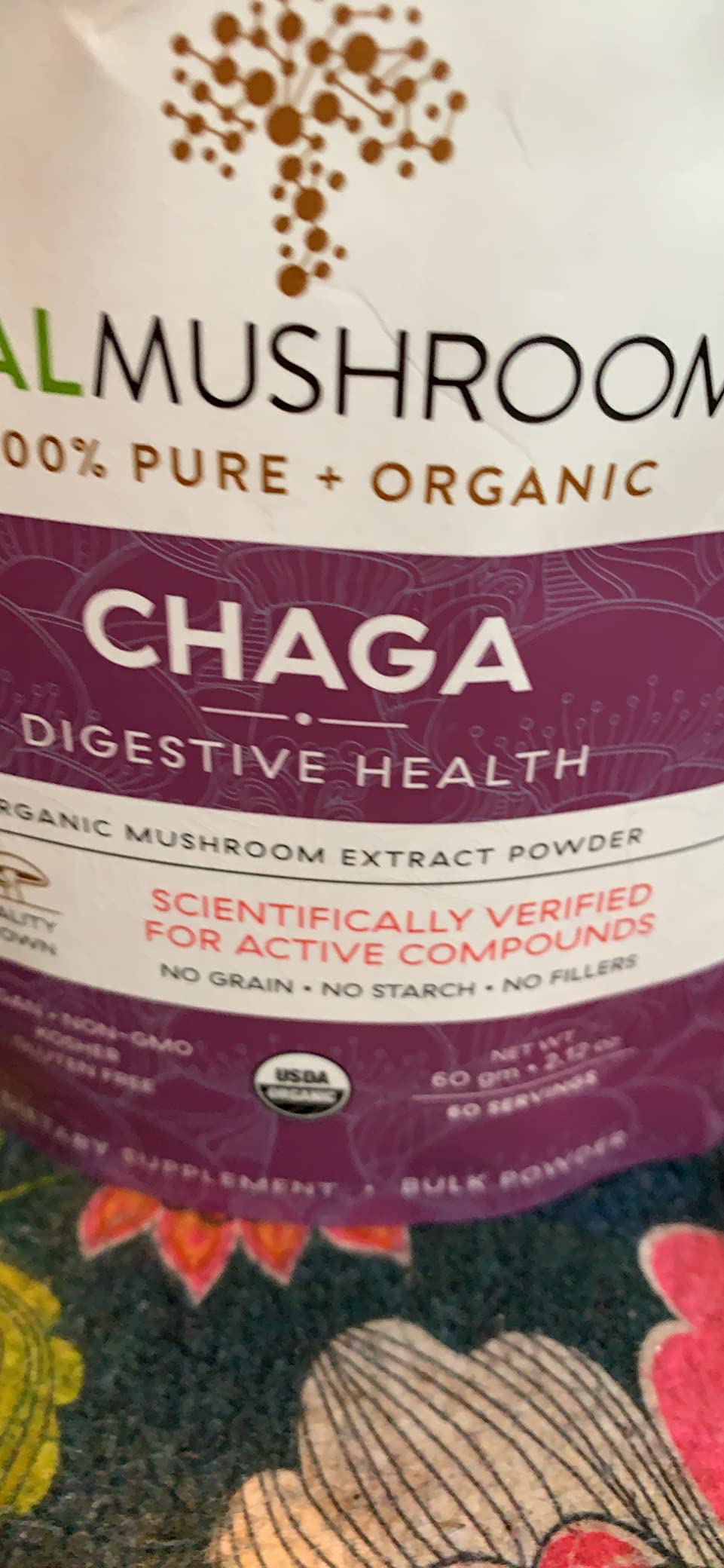 Real Mushrooms Chaga Mushroom Powder - Organic Chaga Extract from Fruiting Body - for Daily Wellness & Energy Support - Vegan, Non-GMO, 60 Servings Mushroom Supplement customer photo 1