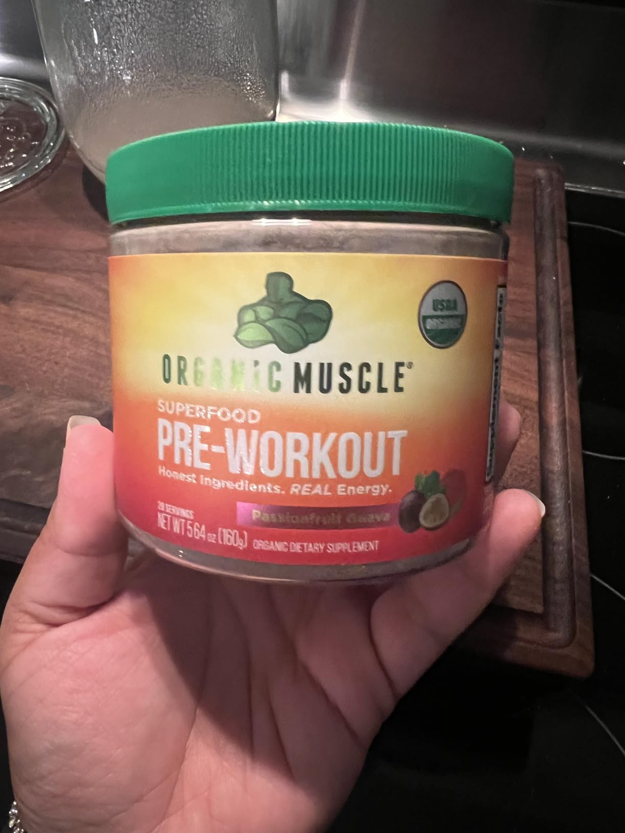 Organic Muscle Organic Pre Workout Powder, Lemon Berry - USDA Organic Superfood Blend | Maca, Beet Root, Cordyceps, Rhodiola | 150mg Natural Caffeine, Vegan, No Jitters, 20 Servings customer photo 2