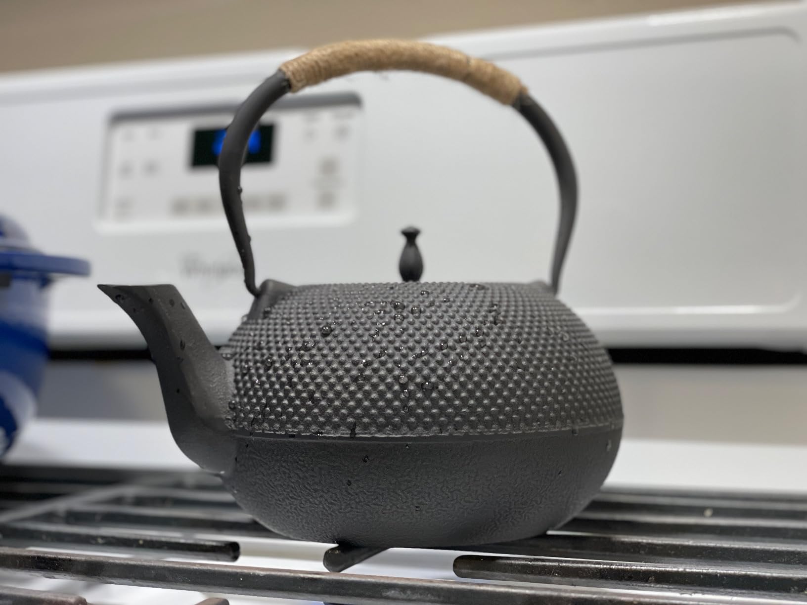 suyika Japanese Tetsubin Cast Iron Teapot Tea Kettle with Stainless Steel Infuser for Stovetop Safe Coated with Enameled Interior, 22 oz/650 ml customer photo 1