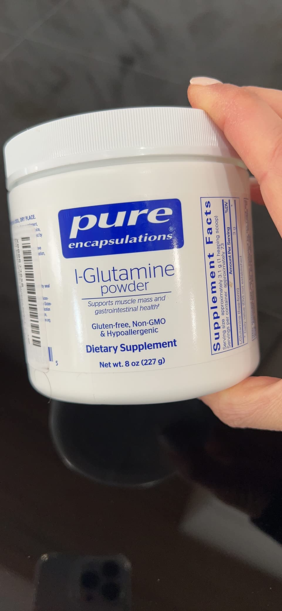 Pure Encapsulations L-Glutamine Powder - Supplement for Immune and Digestive Support, Gut Health and Lining, Metabolism, and Muscle Support* - with Pure Free-Form L-Glutamine - 8 Ounces customer photo 2