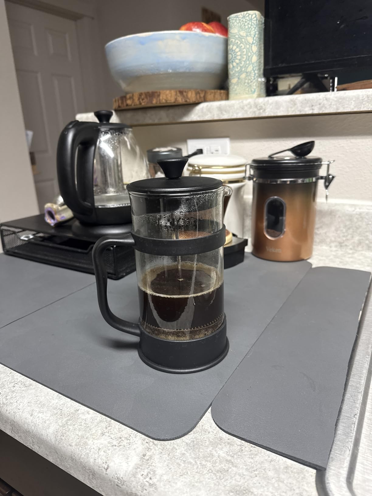 Utopia Kitchen Borosilicate Glass French Press Coffee Maker 34 Oz, Black customer photo 1
