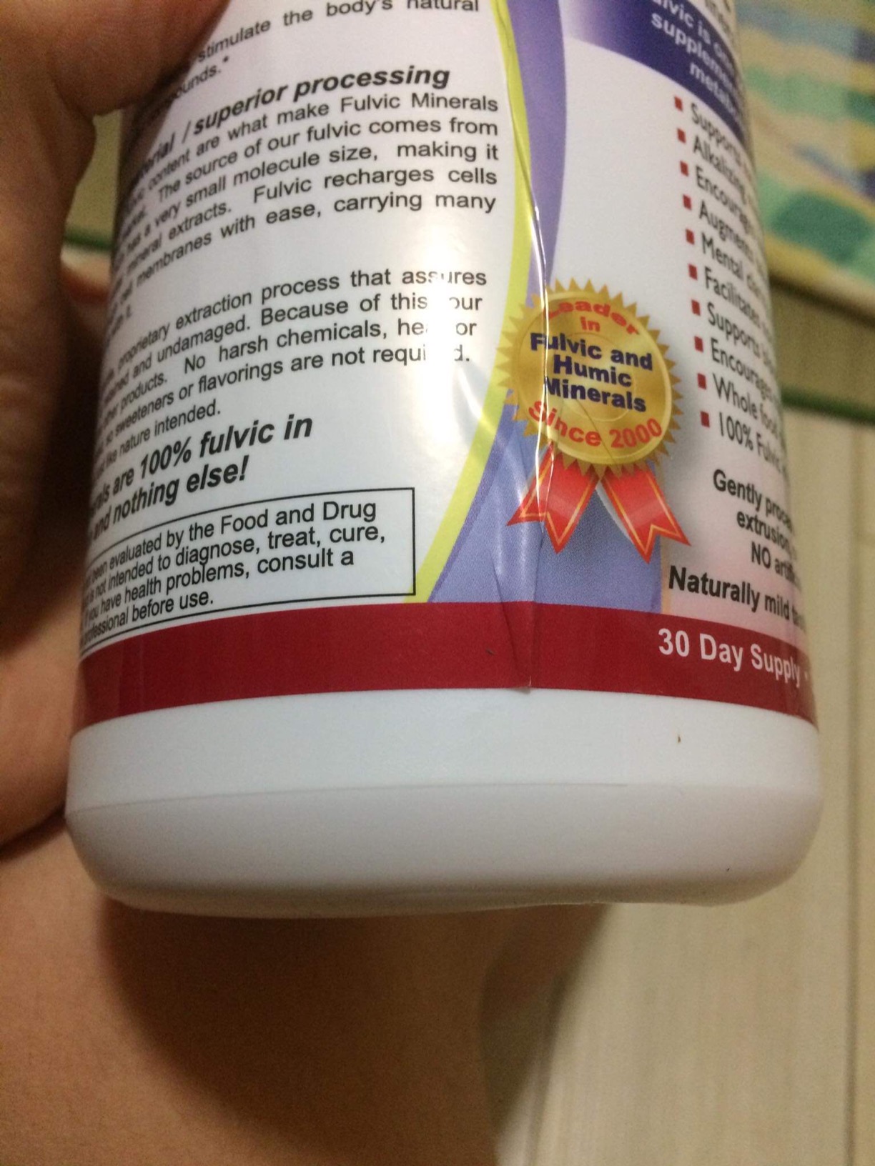 Vital Earth Minerals Fulvic Minerals Liquid - Fulvic Acid Supplement with 70+ Trace Minerals, Electrolytes for Energy & Vitality, 32 Oz + 1 Oz Cup customer photo 2