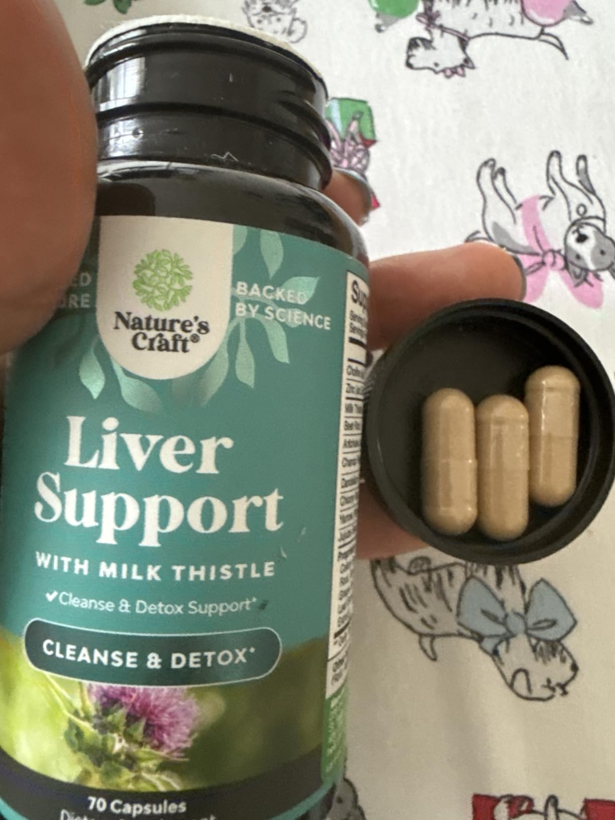 Liver Cleanse Detox & Repair - Milk Thistle Supplement for Digestion & Immune Health - Ginger Root, Choline & Dandelion Root - Herbal Liver Support with Silymarin, Beetroot & Artichoke - 70 Count customer photo 2