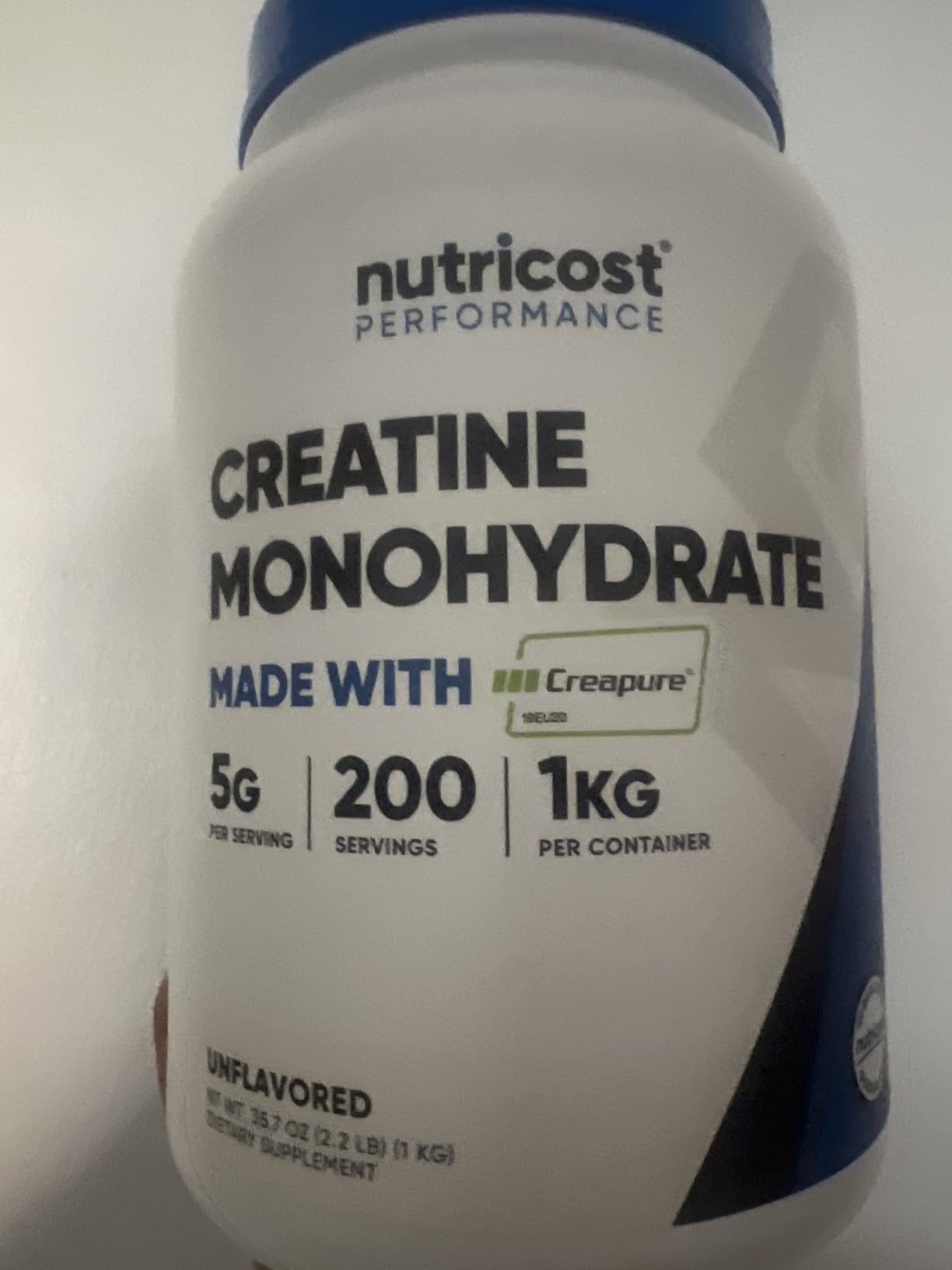 Nutricost Creapure Creatine Monohydrate 500 Grams customer photo 1