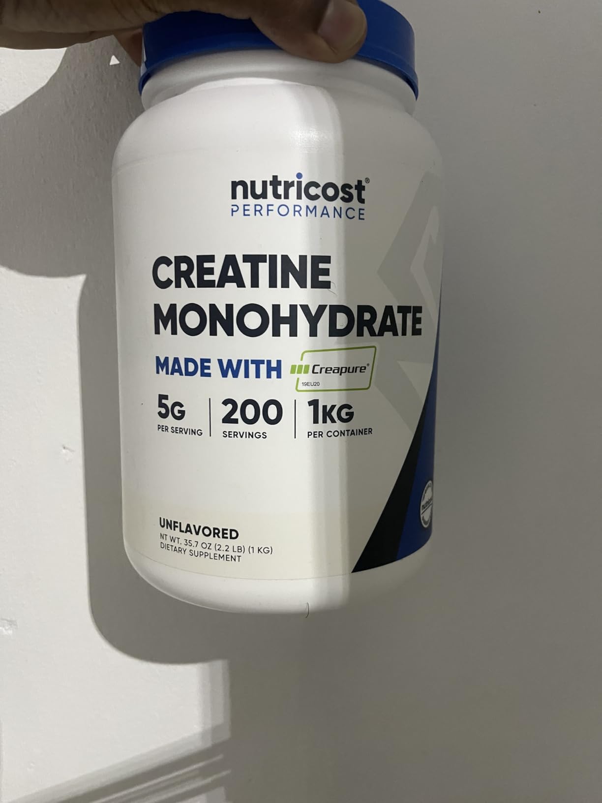 Nutricost Creapure Creatine Monohydrate 500 Grams customer photo 2