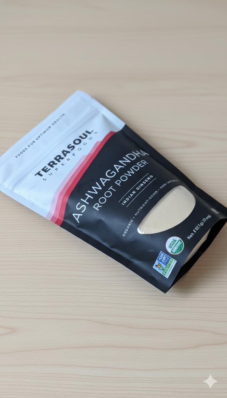 Terrasoul Superfoods Organic Ashwagandha Root Powder, 1 Lb - Stress Adaptogen | May Improve Sleep | Lab-Tested for Quality customer photo 1
