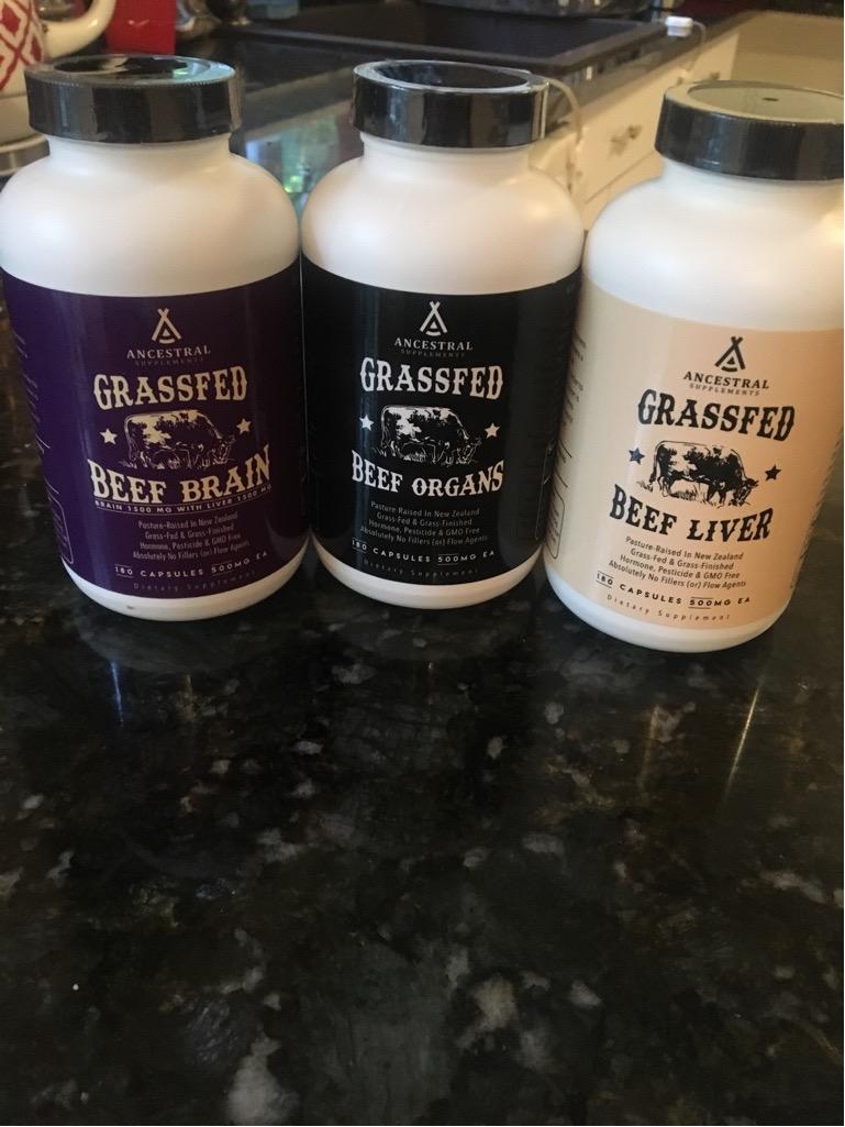 Ancestral Supplements Grass Fed Beef Organ Supplement, Supports Whole Body Wellness with Proprietary Blend of Liver, Heart, Kidney, Pancreas, Spleen, Freeze-Dried Beef, Non-GMO, 180 Capsules customer photo 2