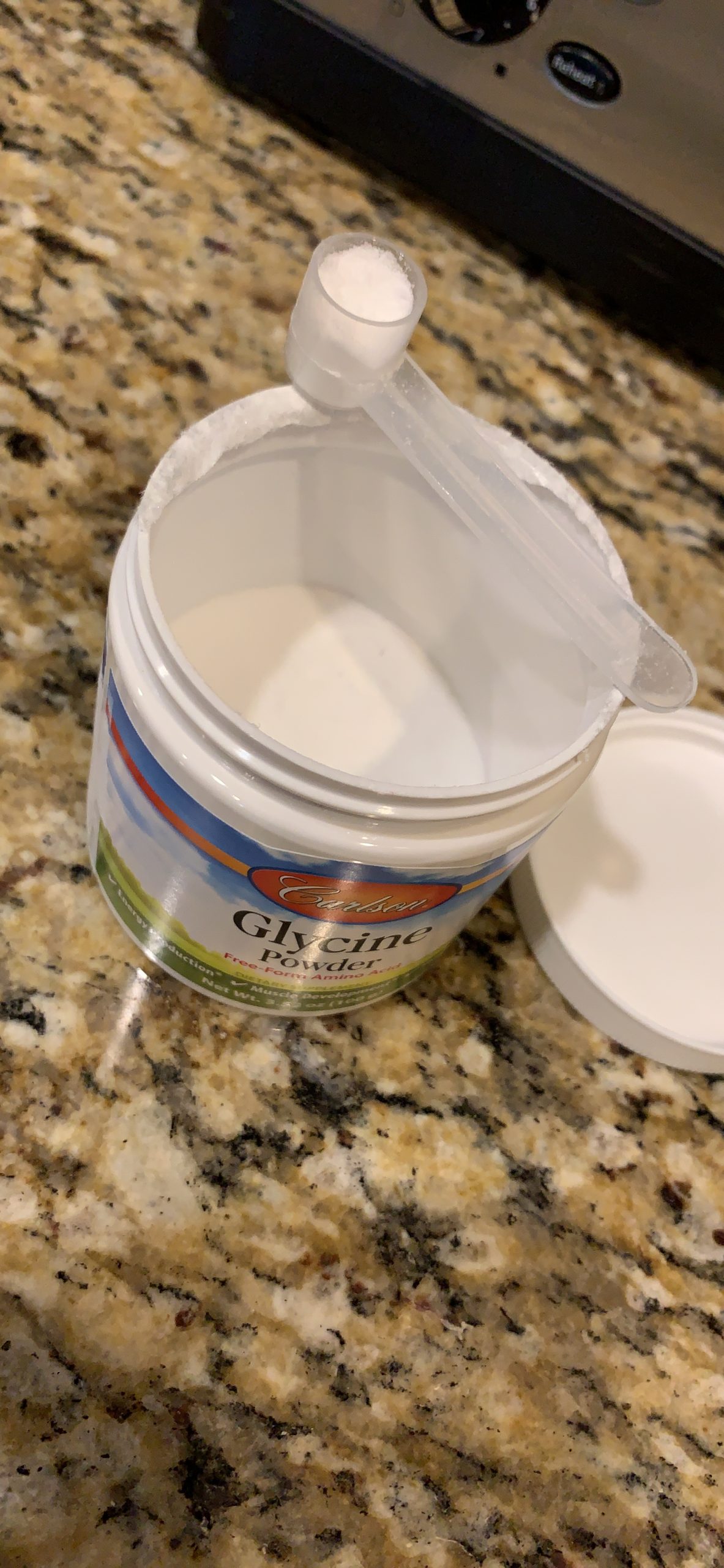 Carlson Glycine Powder 2000 mg, Amino Acid Supplement for Energy and Muscle Support, 3.53 oz (100 g) customer photo 2