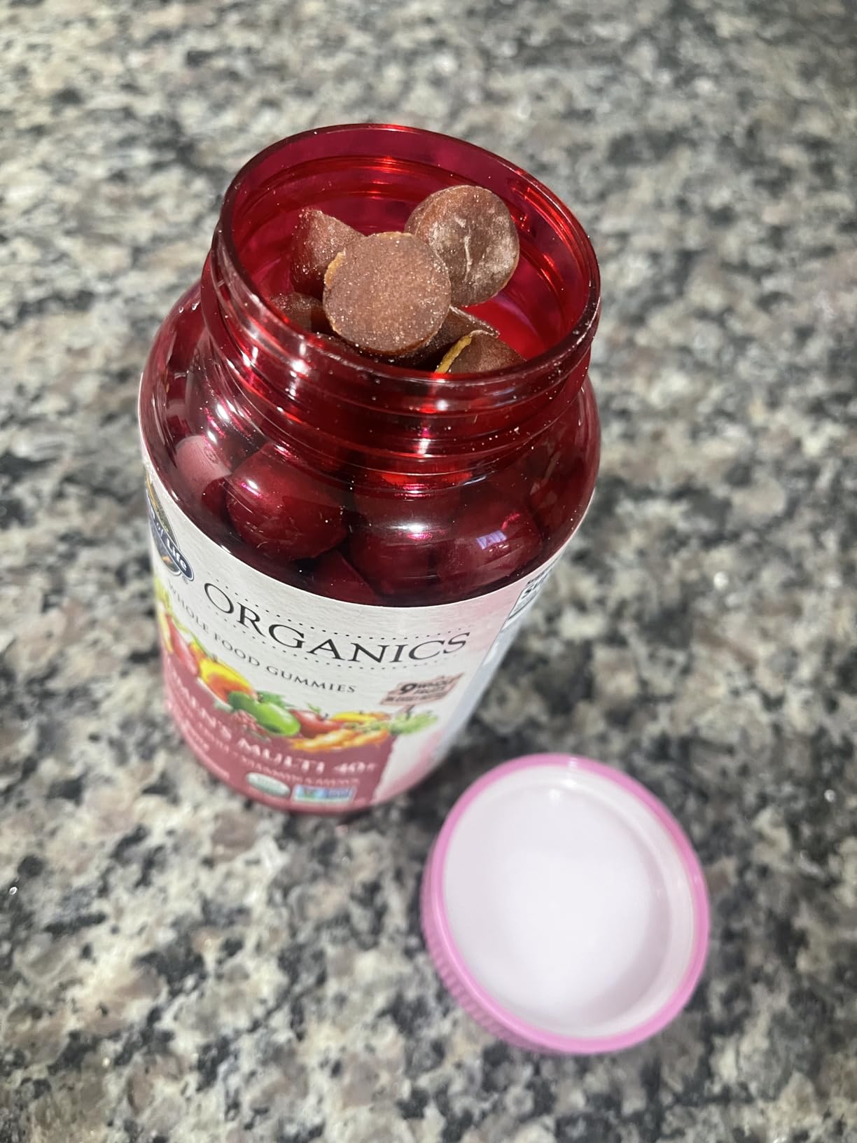 Garden of Life Organics Women 40+ Gummy Vitamins - Berry - Certified Organic, Non-GMO, Vegan, Kosher Complete Multi - Methyl B12, C & D3 - Gluten, Soy & Dairy Free, 120 Real Fruit Gummies customer photo 2