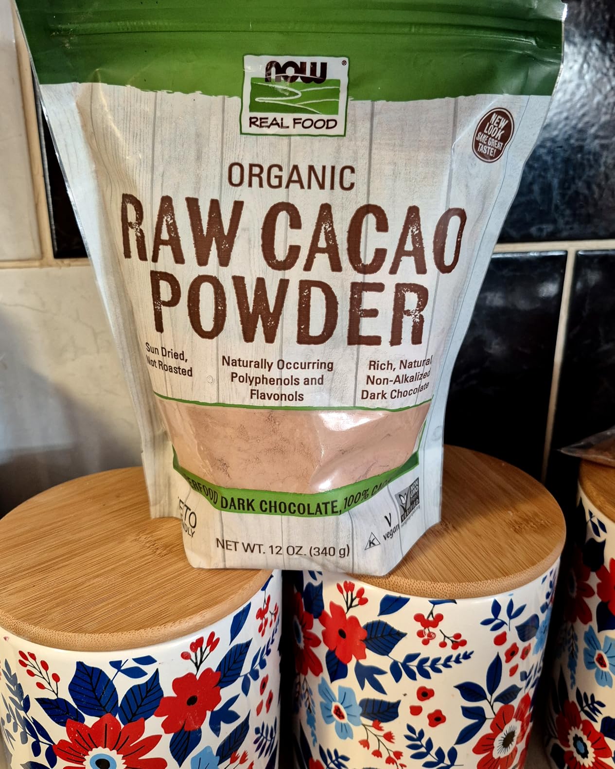 NOW Foods, Organic Raw Cacao Powder, with Polyphenols and Flavonols, Sun-Dried, Intensely Rich Flavor, 12-Ounce customer photo 2