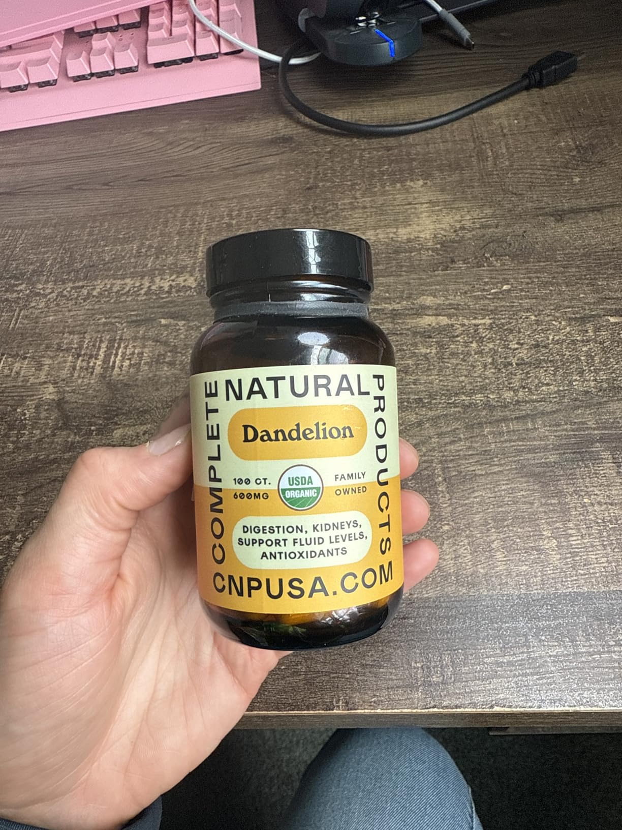 Organic Dandelion Root Capsules 600mg - Dandelion Supplement Pills, Herbal Root Support for Liver Detox, Digestive Cleanse Aid, Vegan Plant Based Formula, Non GMO, No Fillers, Gluten Free, Made in USA customer photo 1