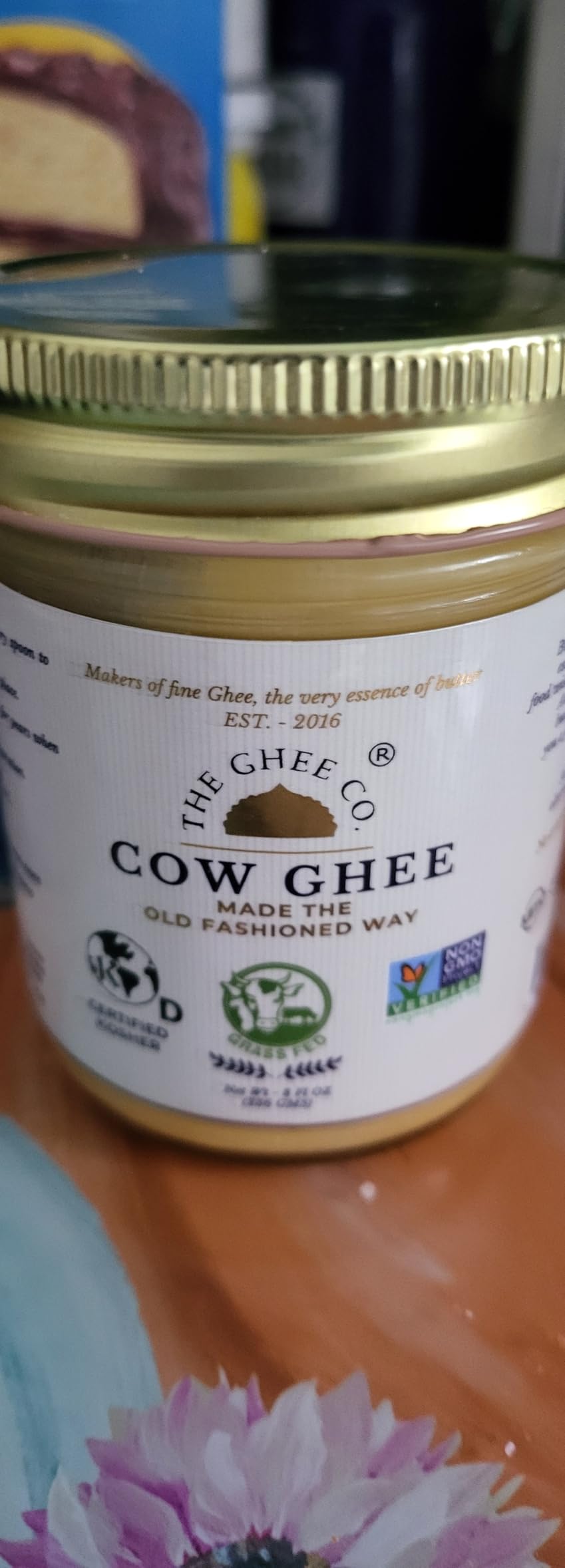 The Ghee Co. - 32 Fl Oz, Glass Jar, Crafted homestyle with Real Butter, Grass Fed, Certified Non-GMOs, Certified, Kosher & Halal, Paleo & Keto-friendly, Lactose & Casein Free, Naturally long shelf life of 36 months customer photo 1
