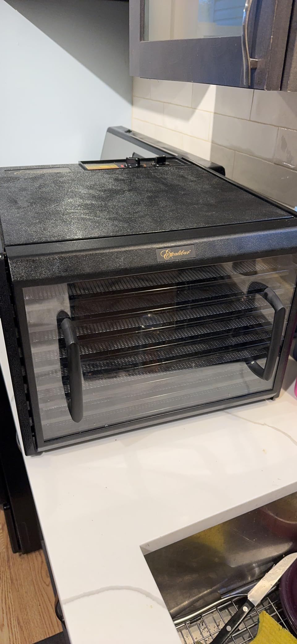 Excalibur 3548CDB Electric Food Dehydrator Features Adjustable Thermostat and Digital 48-Hour Timer Faster and Efficient Drying, 5-Tray, Black customer photo 1