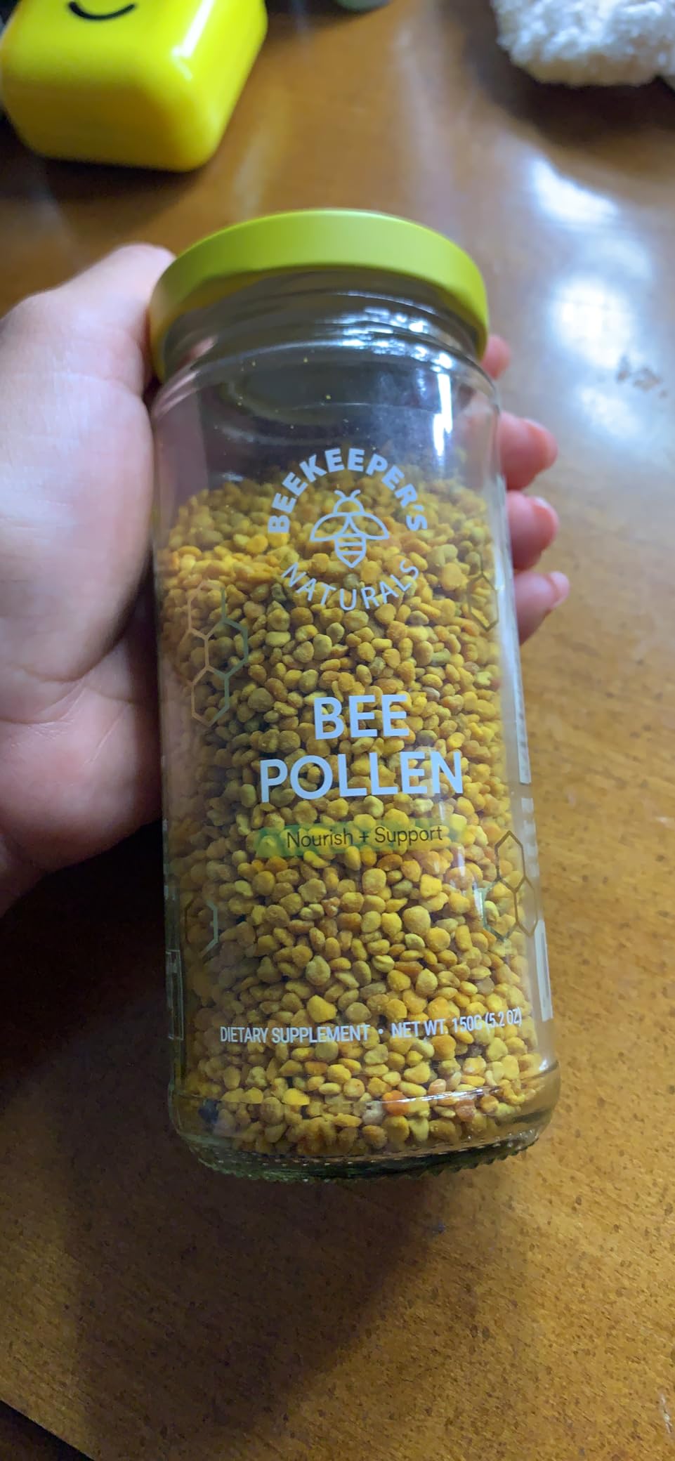 Beekeeper's Naturals - 100% Raw Bee Pollen Granules, Natural Preserved Enzymes, Source of Vitamin B, Minerals, Amino Acids & Protein - Paleo & Keto Friendly, Gluten Free (5.2 oz) customer photo 2