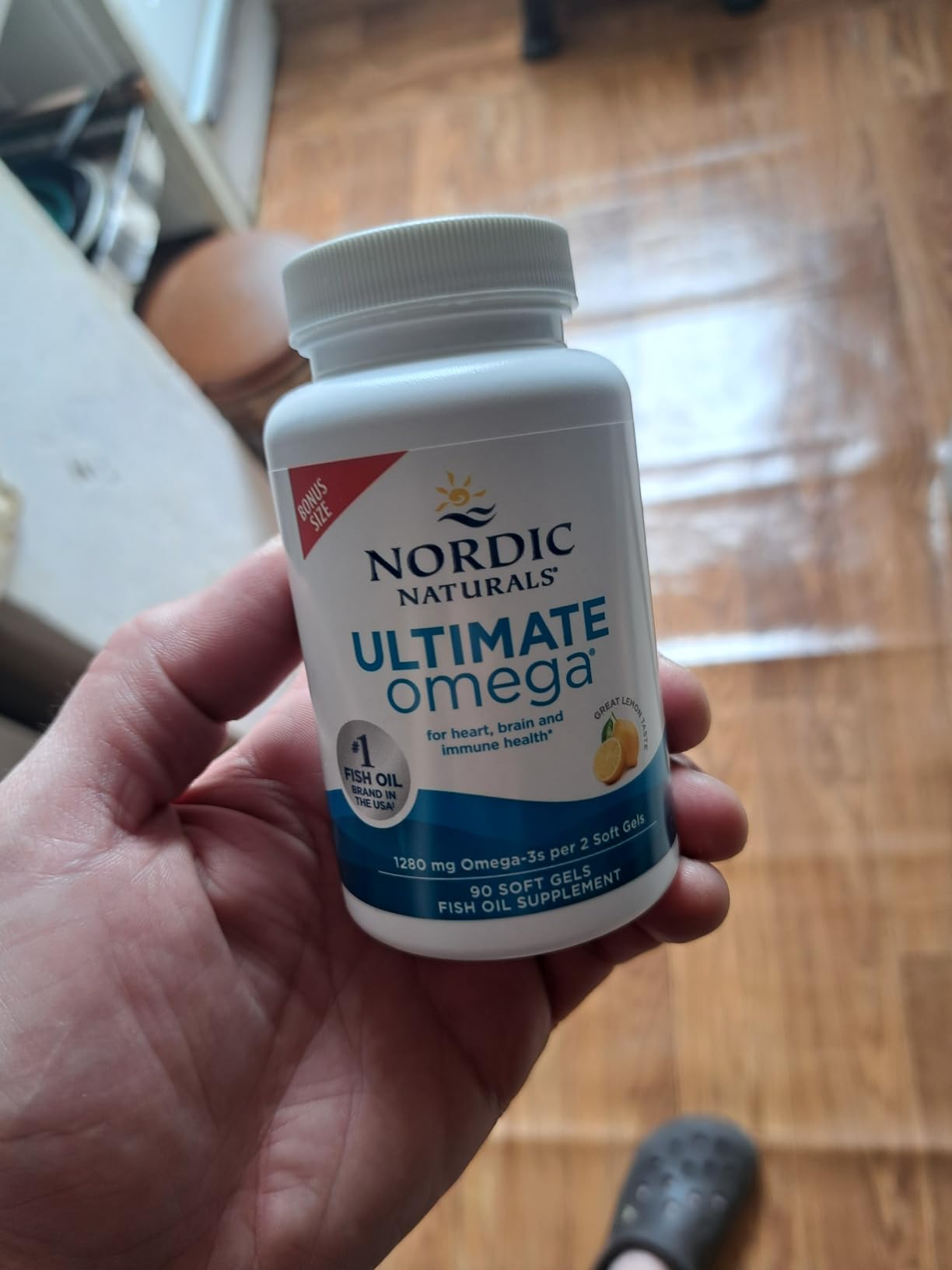 Nordic Naturals Ultimate Omega, Lemon Flavor - 90 Soft Gels - 1280 mg Omega-3 - High-Potency Omega-3 Fish Oil Supplement with EPA & DHA - Promotes Brain & Heart Health - Non-GMO - 45 Servings customer photo 2
