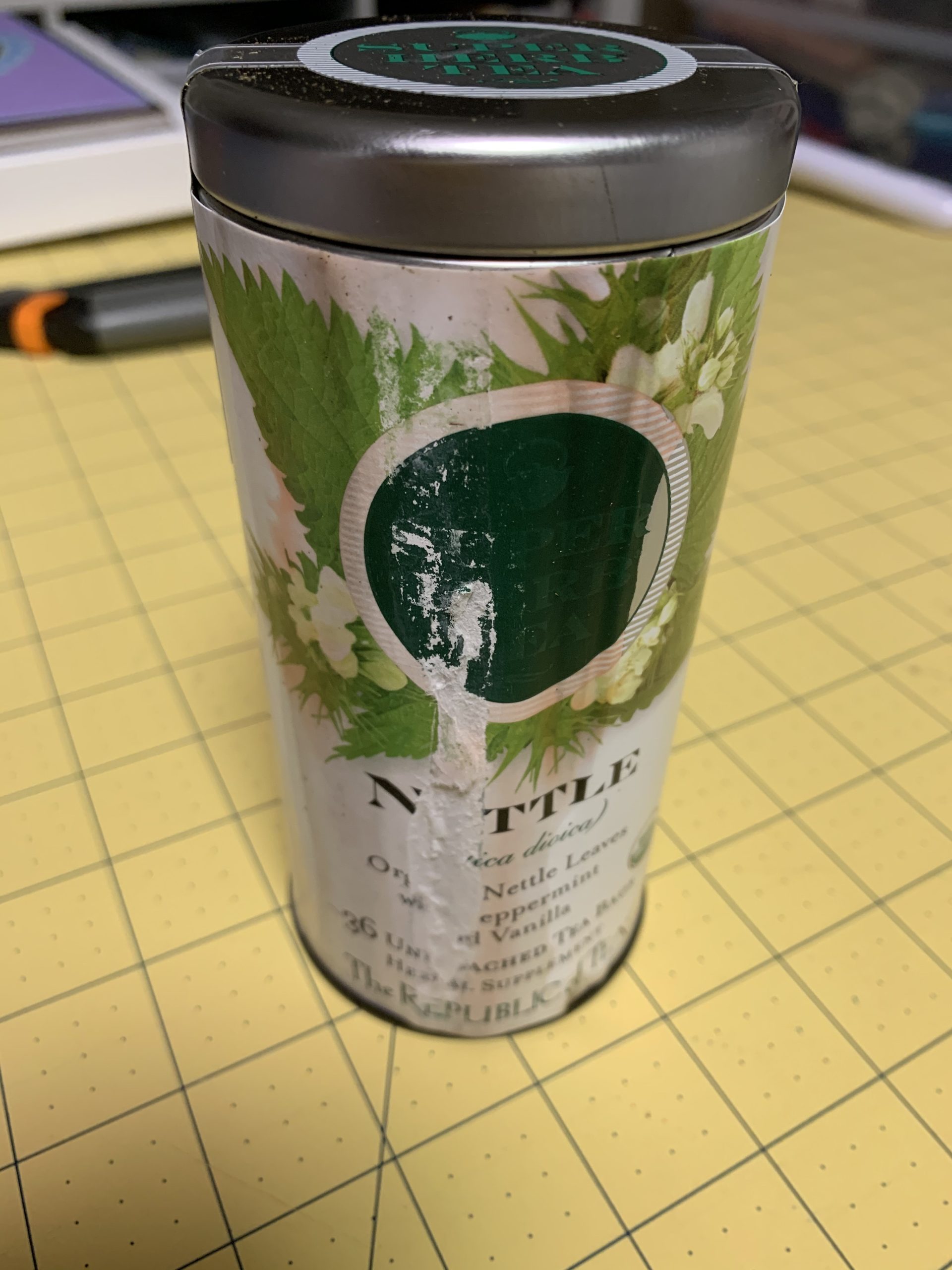 The Republic of Tea - Organic Nettle SuperHerb Tea Tin, 36 Herbal Tea Bags, Naturally Caffeine-Free customer photo 1