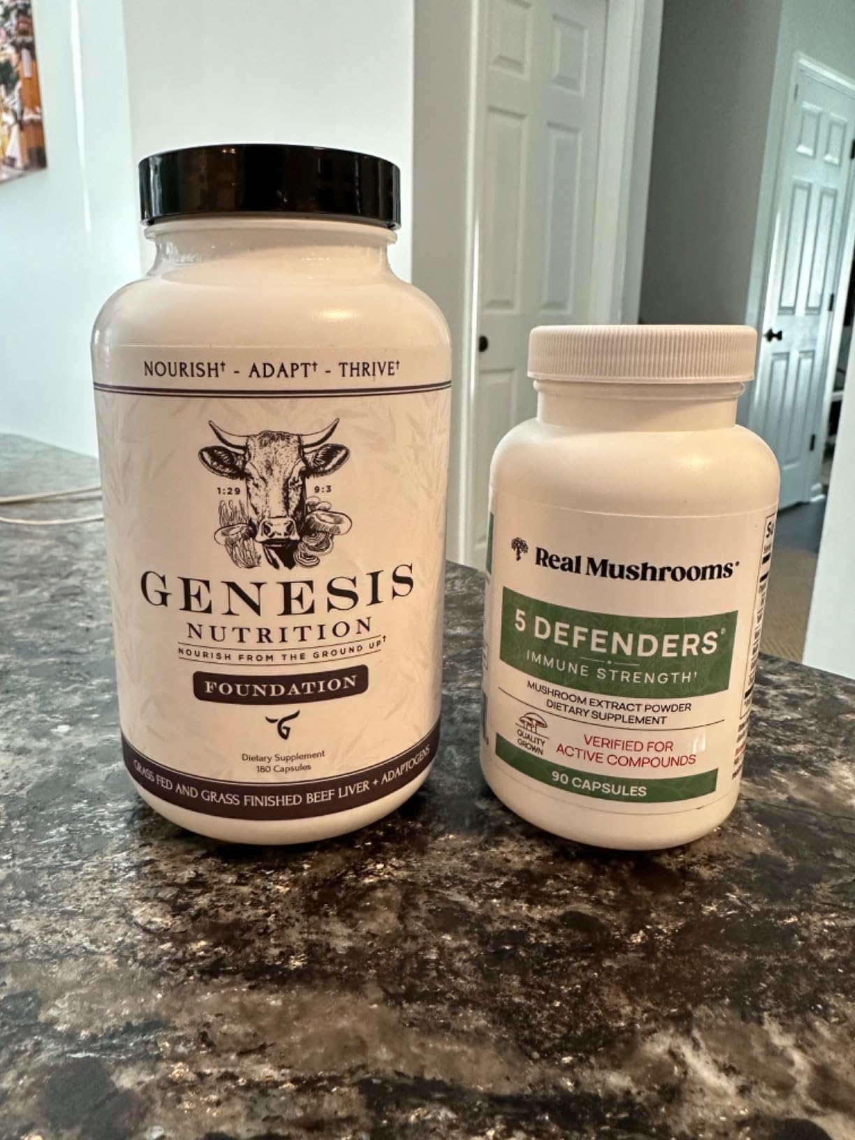 Real Mushrooms 5 Defenders - Adaptogenic Mushrooms Complex with Chaga, Reishi, Turkey Tail, Maitake & Shiitake for Wellness Support - Mushroom Beta Glucan Capsules - 90 Count customer photo 1