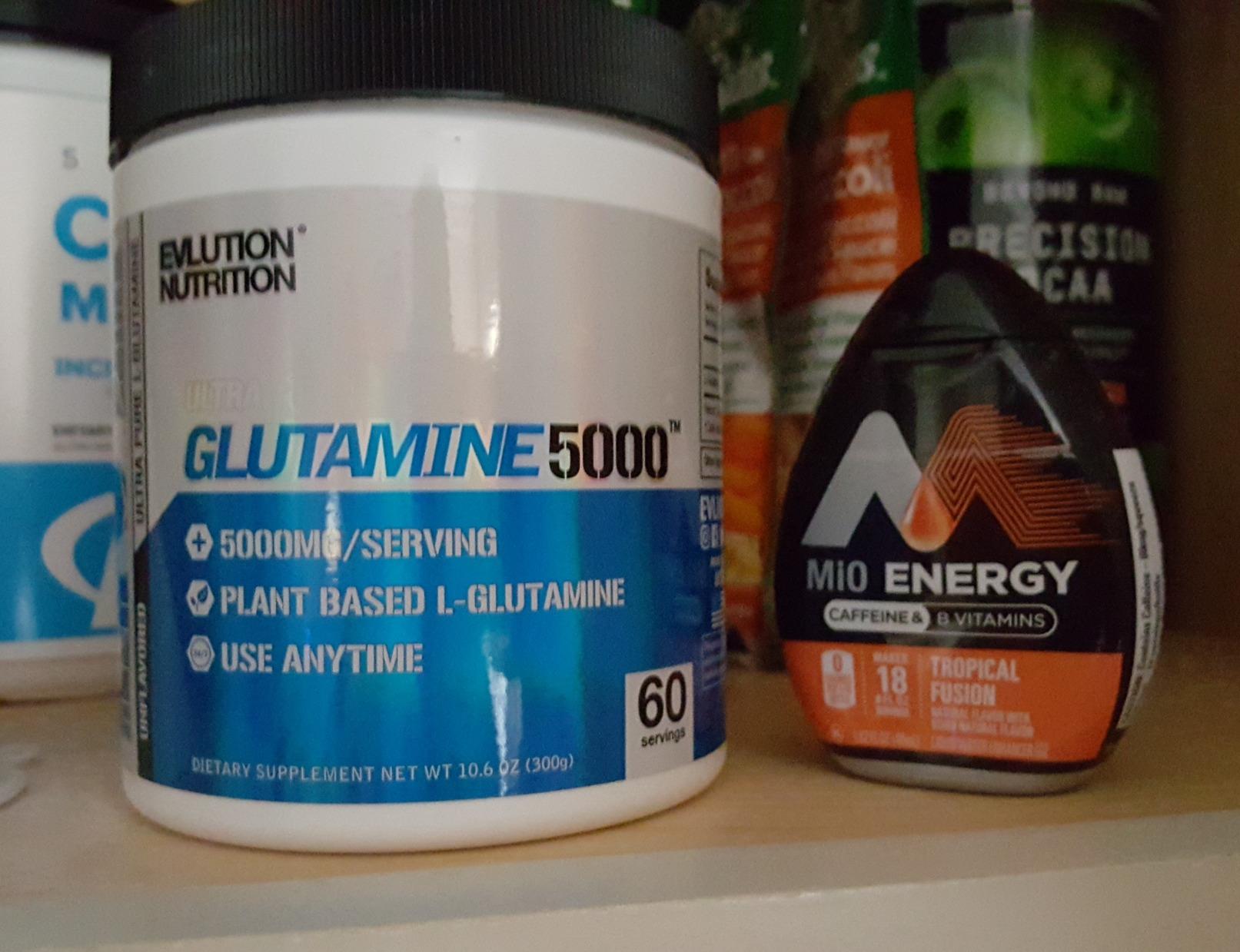 Pure Vegan L-Glutamine Powder Supplement - Evlution Nutrition Nitric Oxide Booster 5g L Glutamine Supplement for Post Workout Recovery Enhanced Pumps Gut Health Energy and Immunity - Unflavored customer photo 2