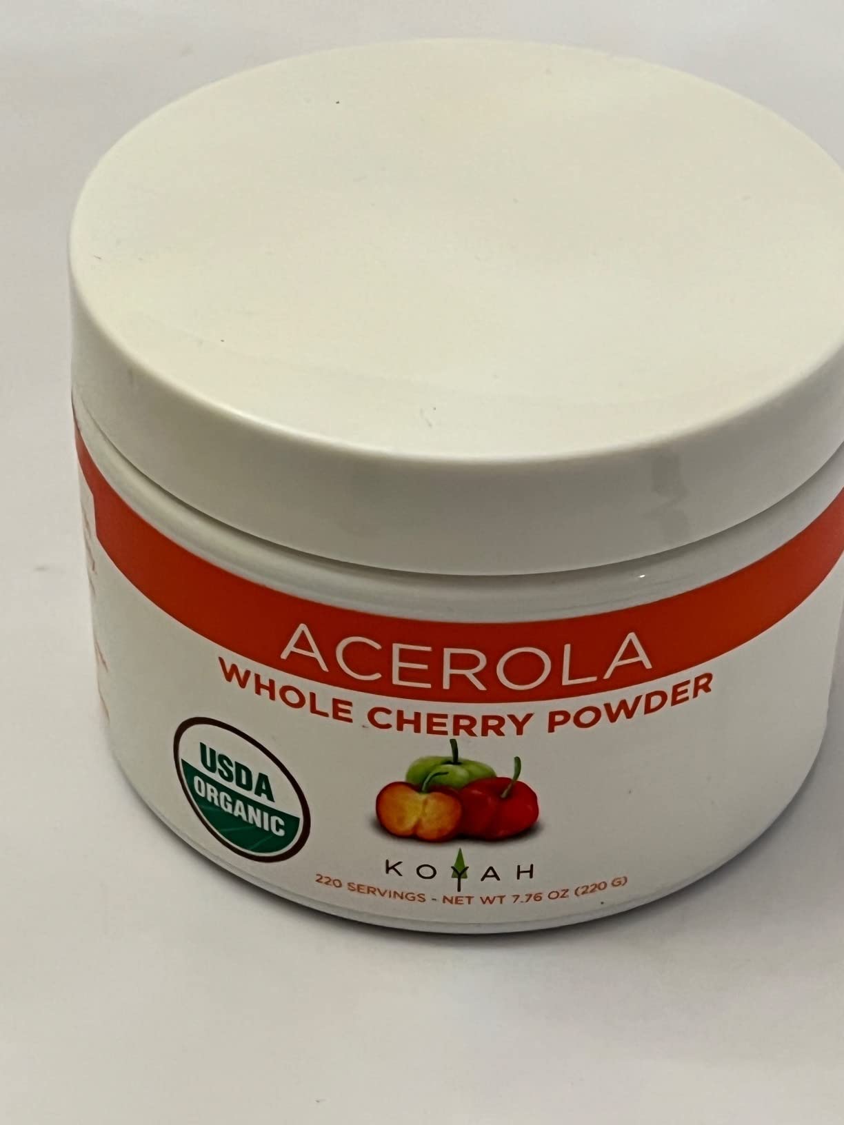 KOYAH - Organic Acerola Powder: Freeze-Dried, 100% Pure, 500 mg Natural Vitamin C per Scoop, Whole-Food, Non-GMO, Vegan, 60 Servings, Made from acerola Cherries Grown in Brazil customer photo 1