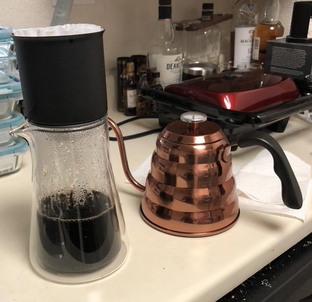 Fellow Stagg [XF] Pour-Over Coffee Maker Set - Stainless Steel Dripper, 20 oz Double Wall Glass Carafe & 30 Paper Filters customer photo 1