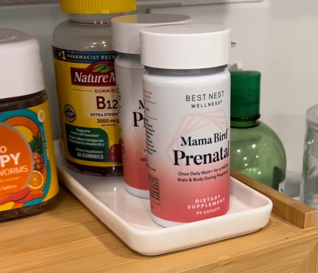 Mama Bird - Prenatal Multi+ (30 Servings) Prenatal Vitamins for Women - 30+ Essential Nutrients, Baby Brain Health - Methylfolate & Probiotics, Methylated Multivitamin - Vegan, Gluten Free, Non GMO customer photo 2
