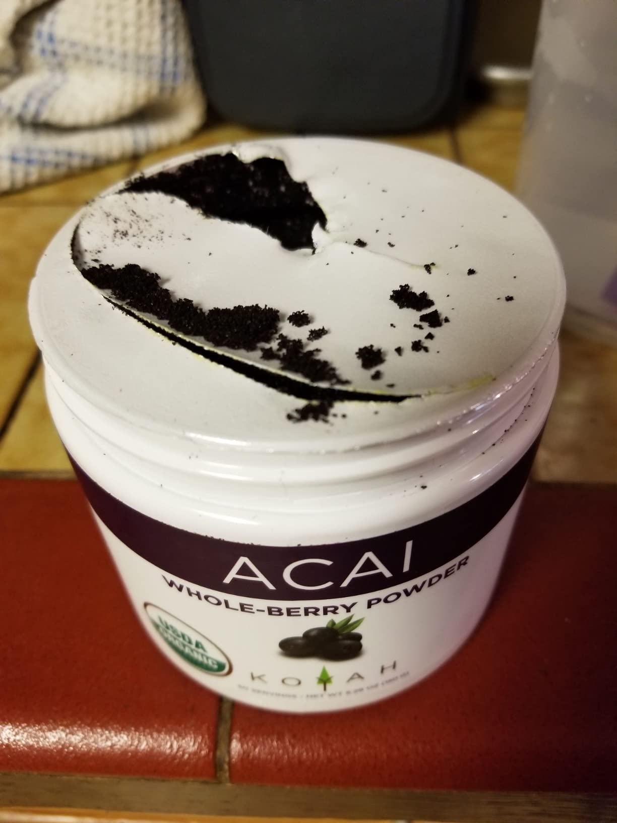KOYAH - Organic Acai Powder (150g - 50 Servings): Brazil Grown, Freeze-Dried, 100% Pure, No Citric Acid Added, Great in Smoothies and Bowls customer photo 1