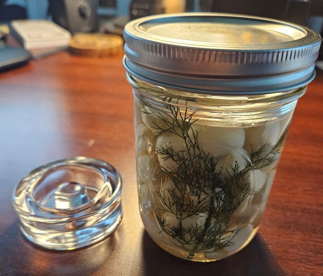 4-Pack of Fermentation Glass Weights with Easy Grip Handle for Wide Mouth Mason Jars customer photo 1