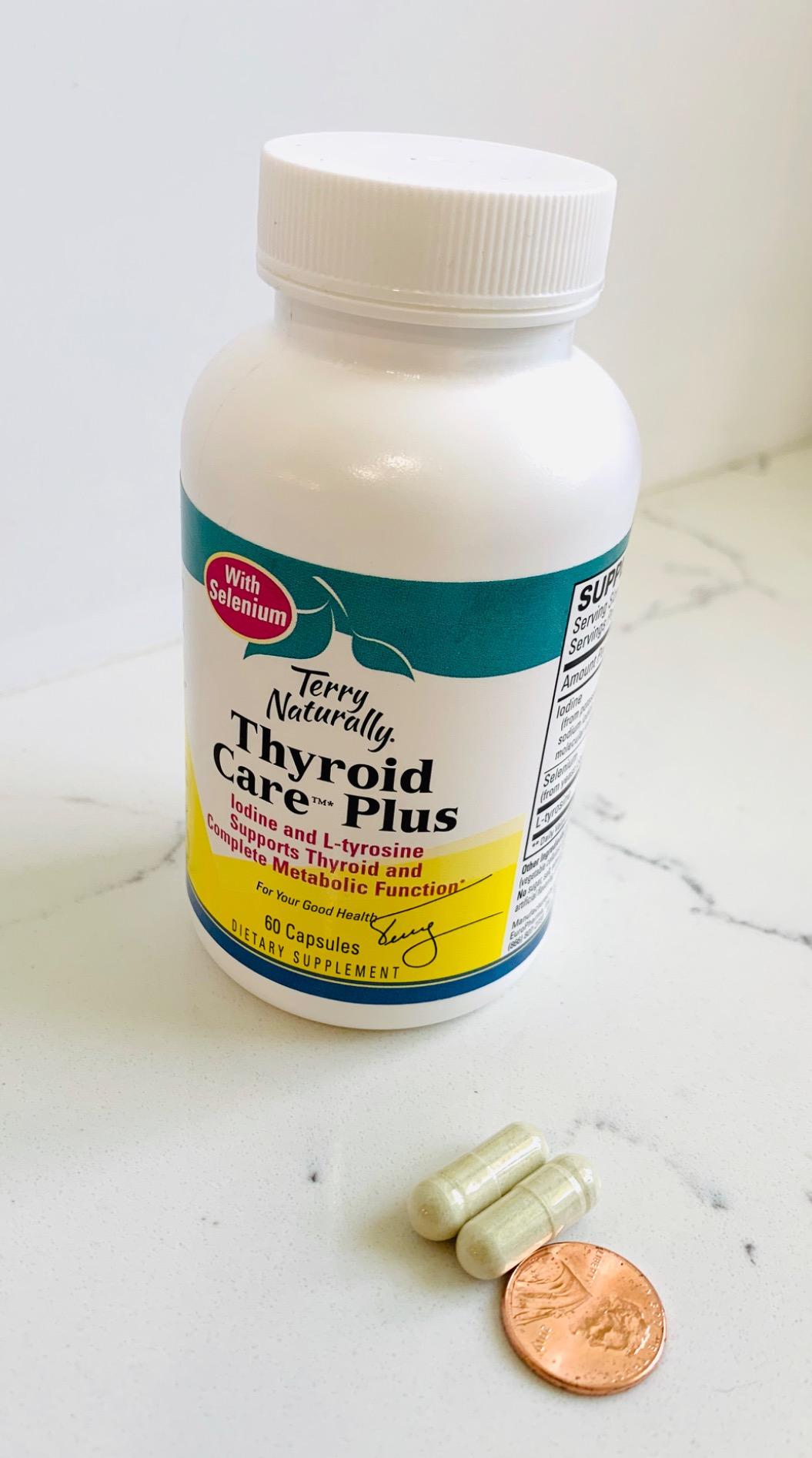 Terry Naturally Thyroid Care Plus - Iodine + L-Tyrosine, 60 Capsules - Thyroid Support Supplement with Selenium, Promotes Energy & Metabolism - Non-GMO, Gluten-Free, Kosher - 30 Servings customer photo 2