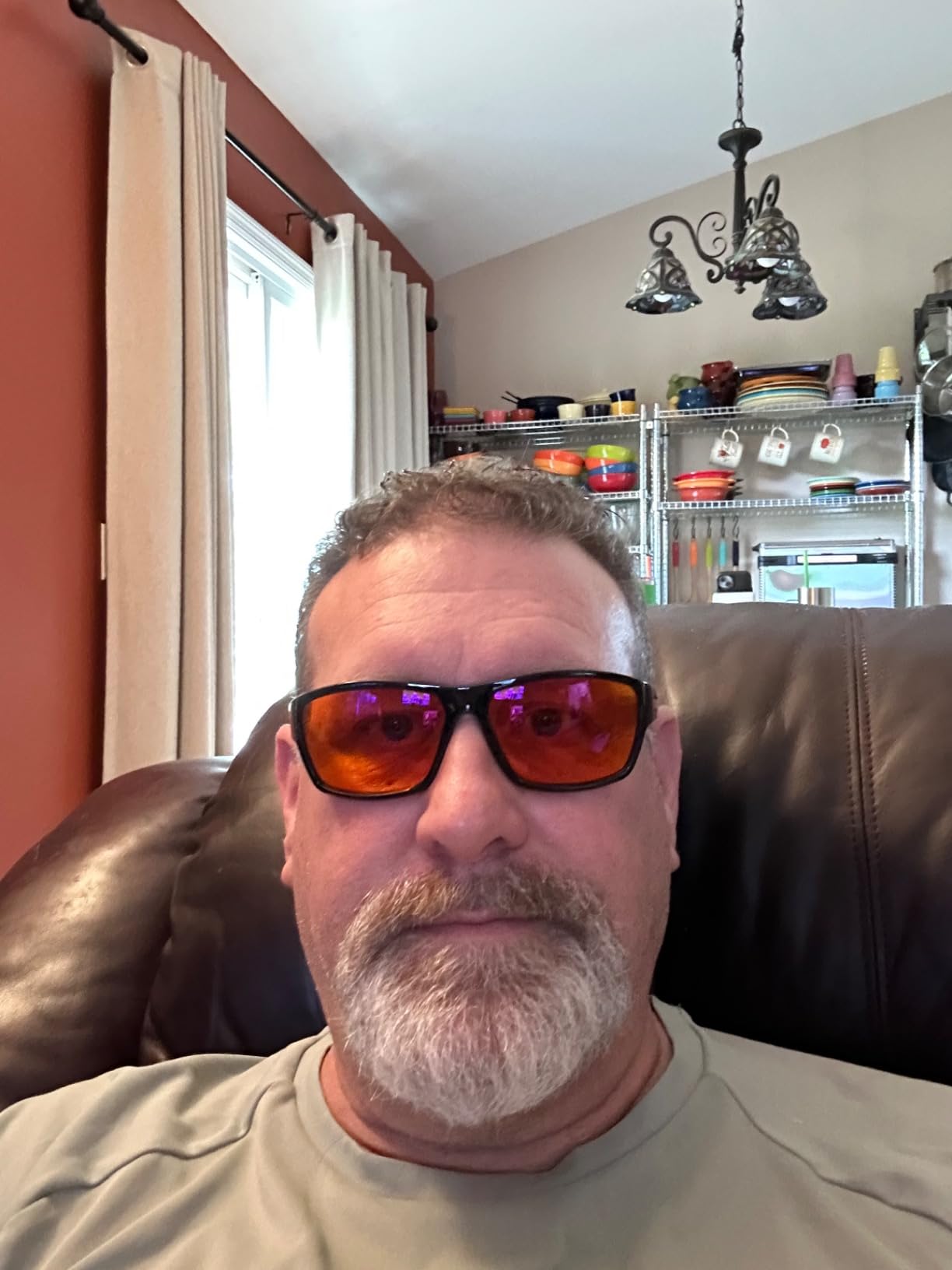 Spectra479 - 99.9% Blue Light Blocking Amber Glasses for Sleep - Medium Adult Size Nighttime Eye Wear - Special Orange Tinted Glasses Help You Sleep & Relax Your Eyes customer photo 1