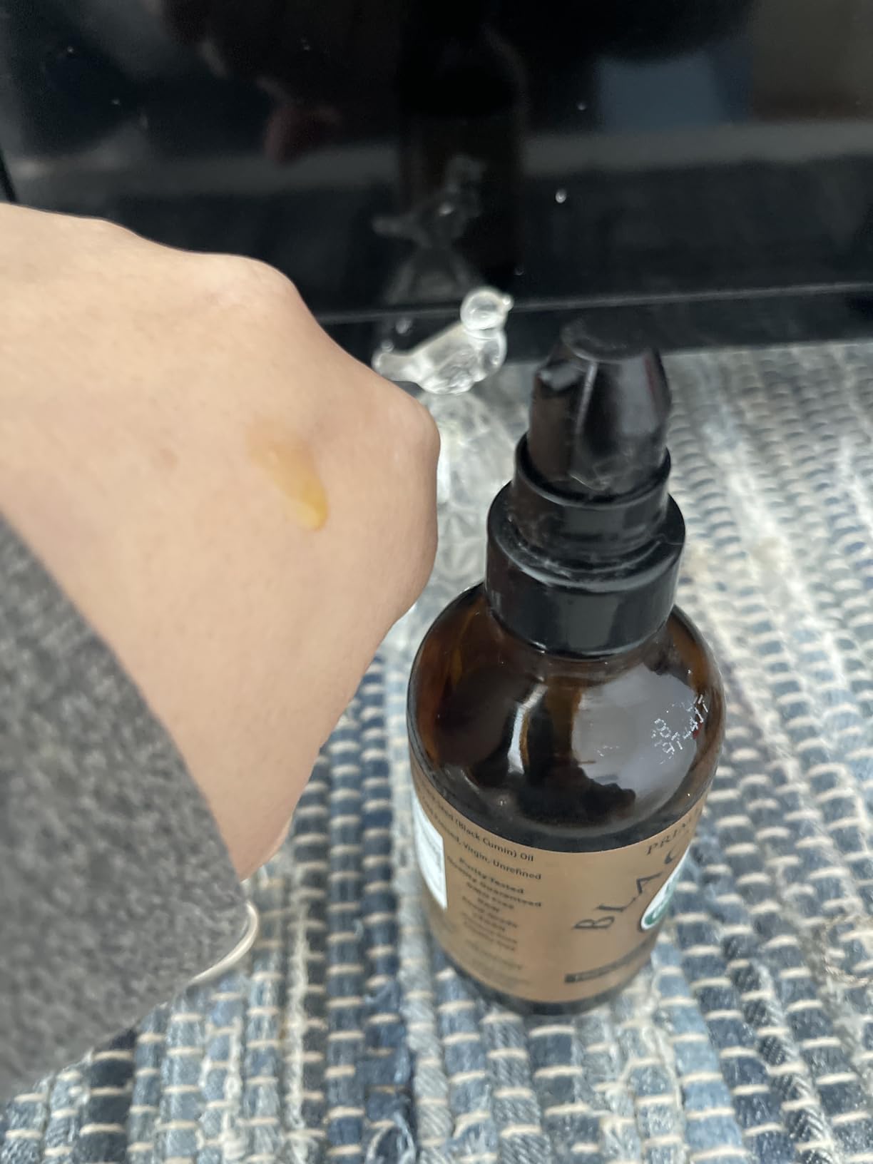 Prime Natural Organic Black Seed Oil 4oz - Cold Pressed Unrefined High Thymoquinone 1.7% USDA Certified - Turkish Origin Potent Nigella Sativa Liquid - Vegan Omega 3 6 9, Antioxidant customer photo 2