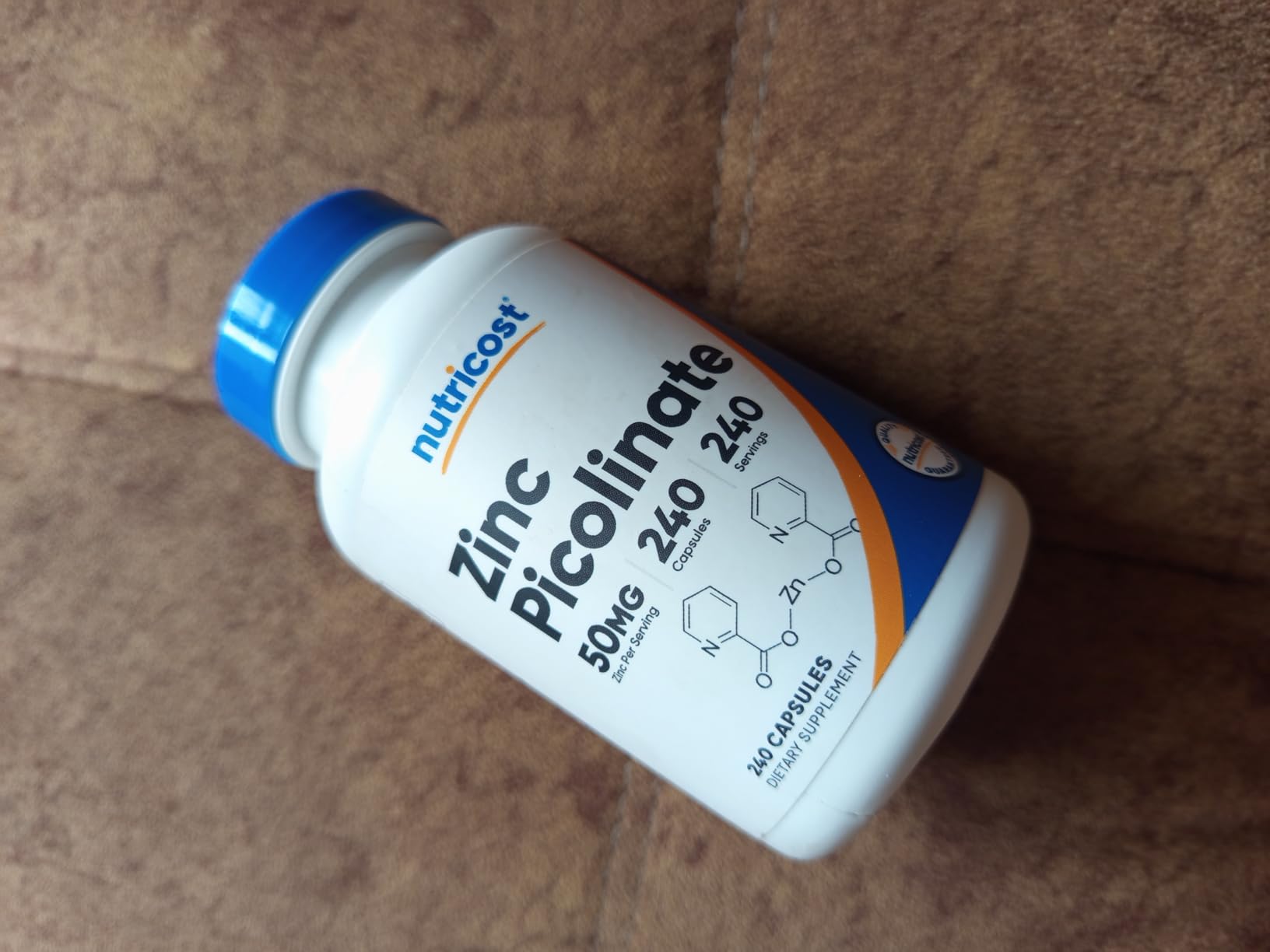 Nutricost Zinc Picolinate 50mg, 240 Vegetarian Capsules - Gluten Free and Non-GMO (240 Caps) customer photo 1