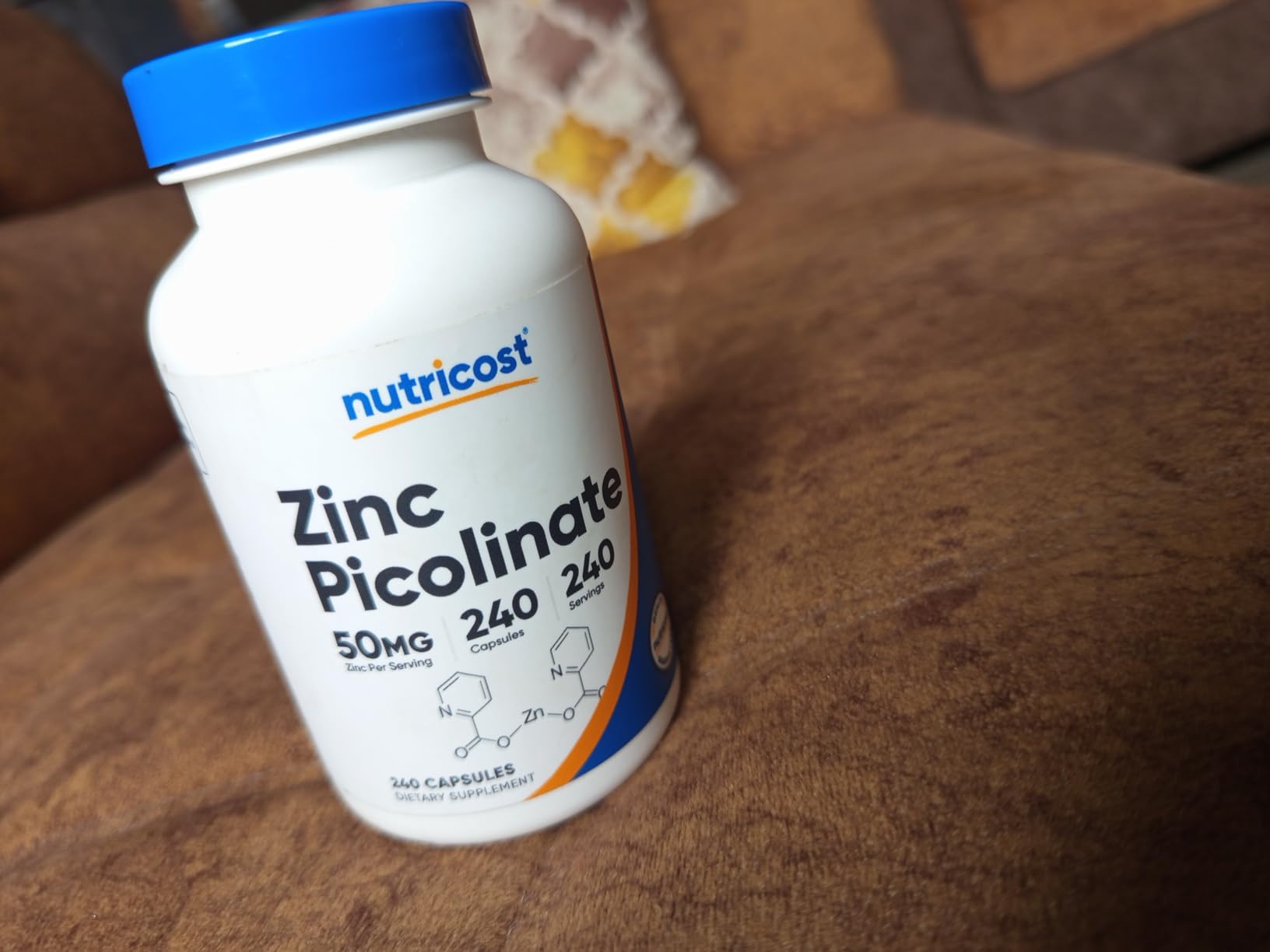 Nutricost Zinc Picolinate 50mg, 240 Vegetarian Capsules - Gluten Free and Non-GMO (240 Caps) customer photo 2
