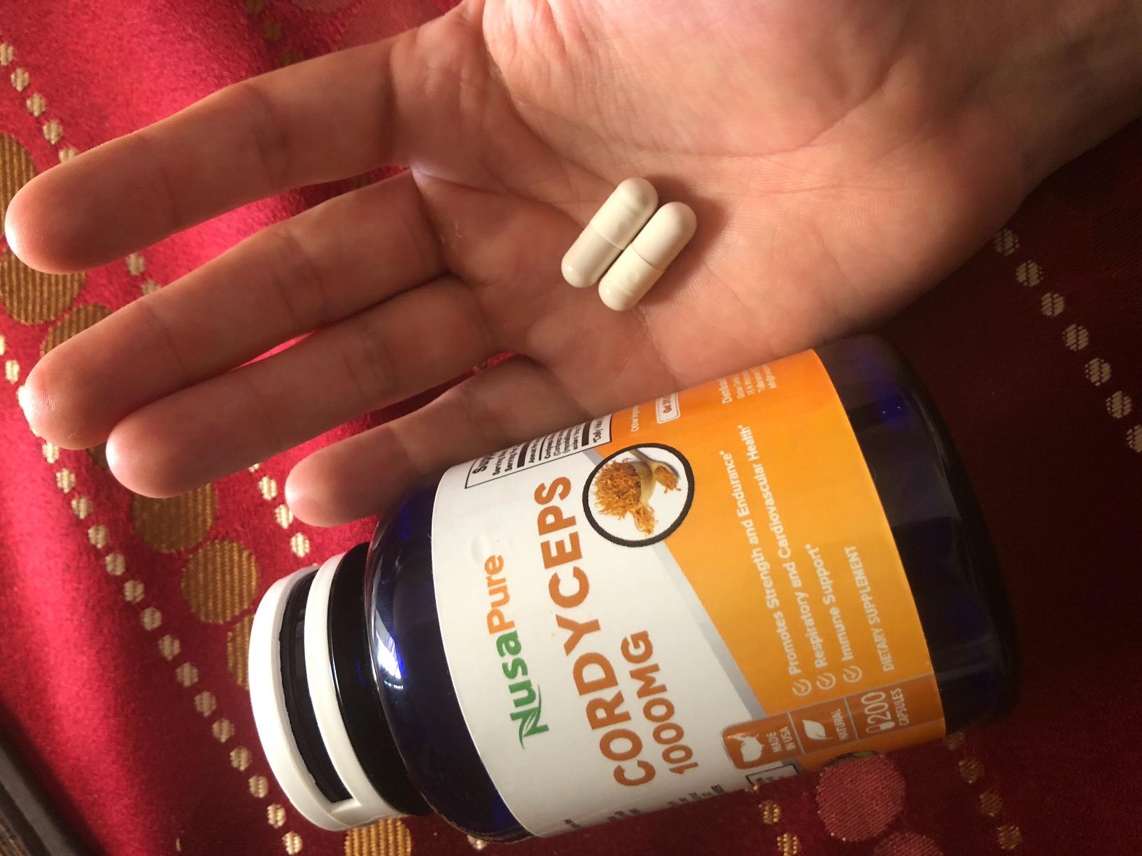 NusaPure Cordyceps CS-4 Capsules, 150 mg, 200 Veg Capsules (Non-GMO, Vegan) customer photo 1
