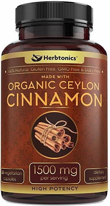 Herbtonics Pure Ceylon Cinnamon Capsules | Immune System, Healthy Weight Management | Non-GMO, Gluten Free | 1500 Mg - 120 Capsules customer photo 1